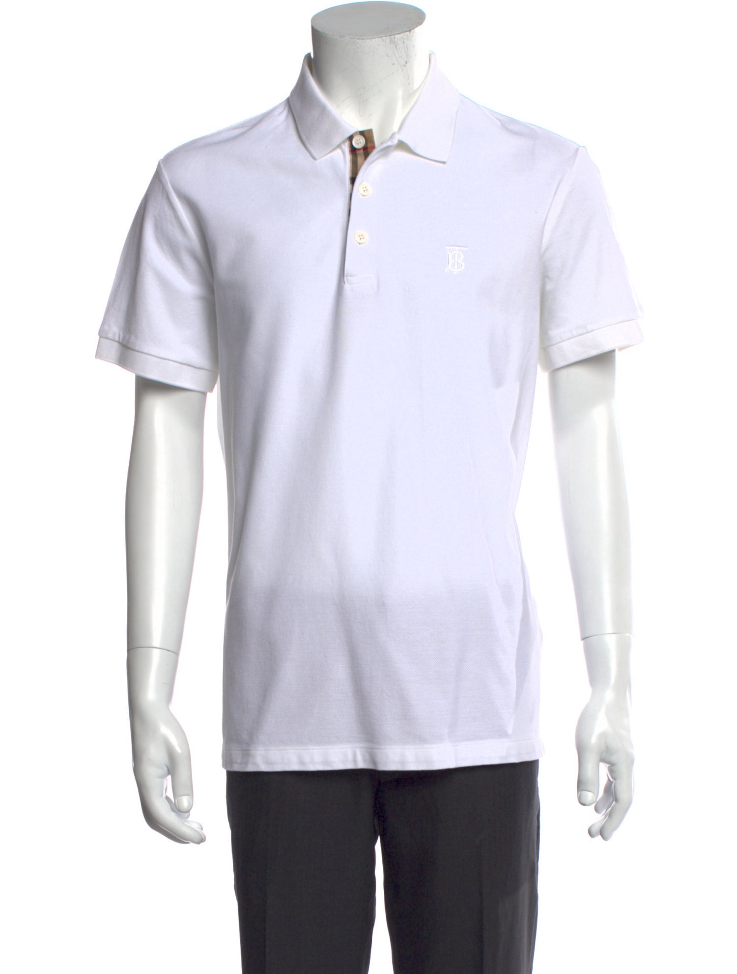 Burberry TB Monogram Collar Polo Shirt