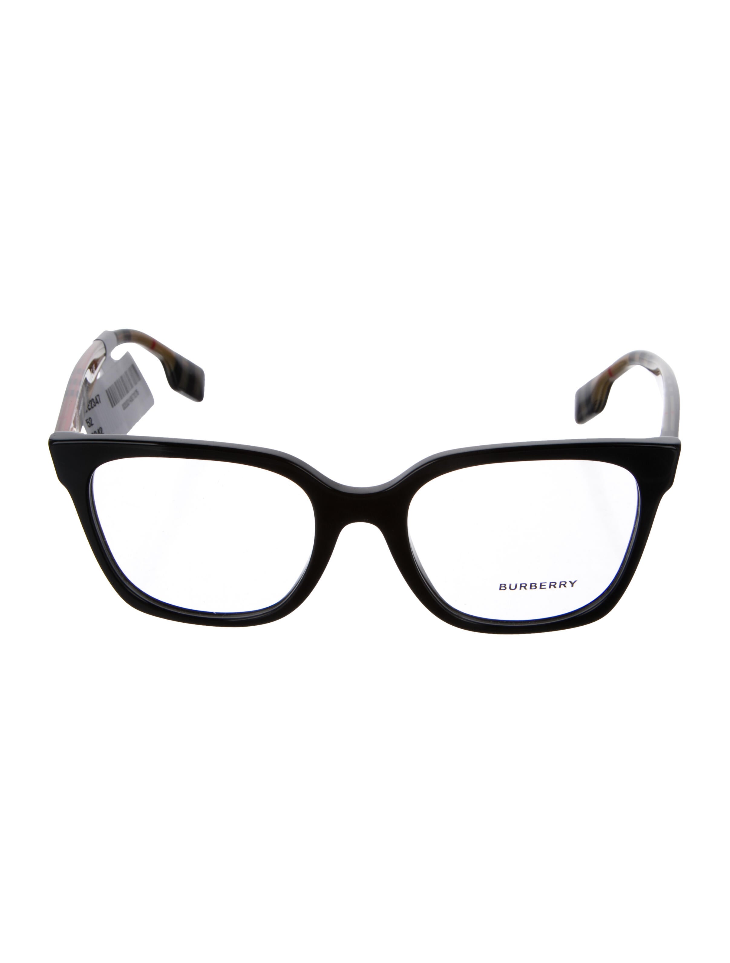 Burberry House Check Pattern Wayfarer Eyeglasses