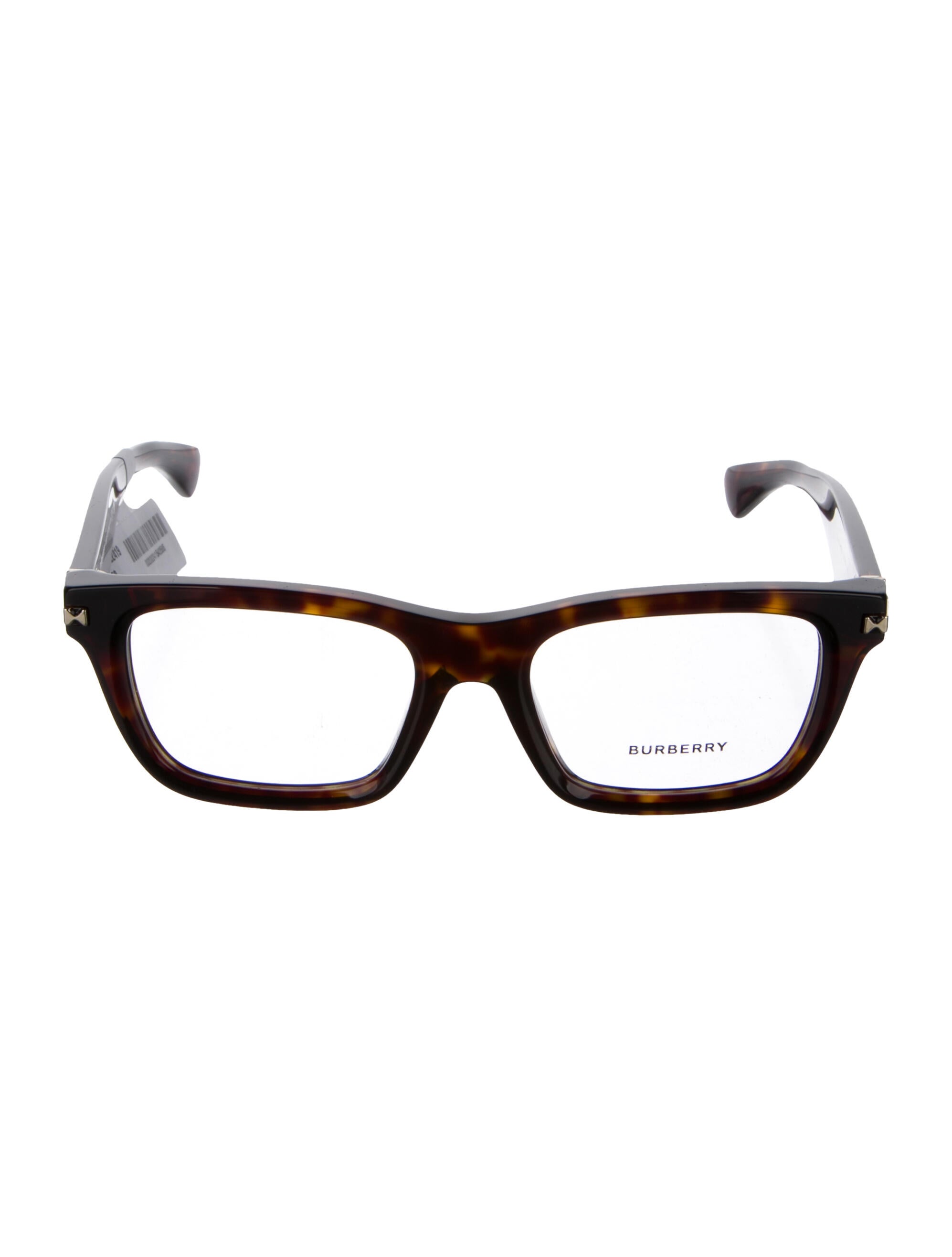 Burberry House Check Pattern Square Eyeglasses