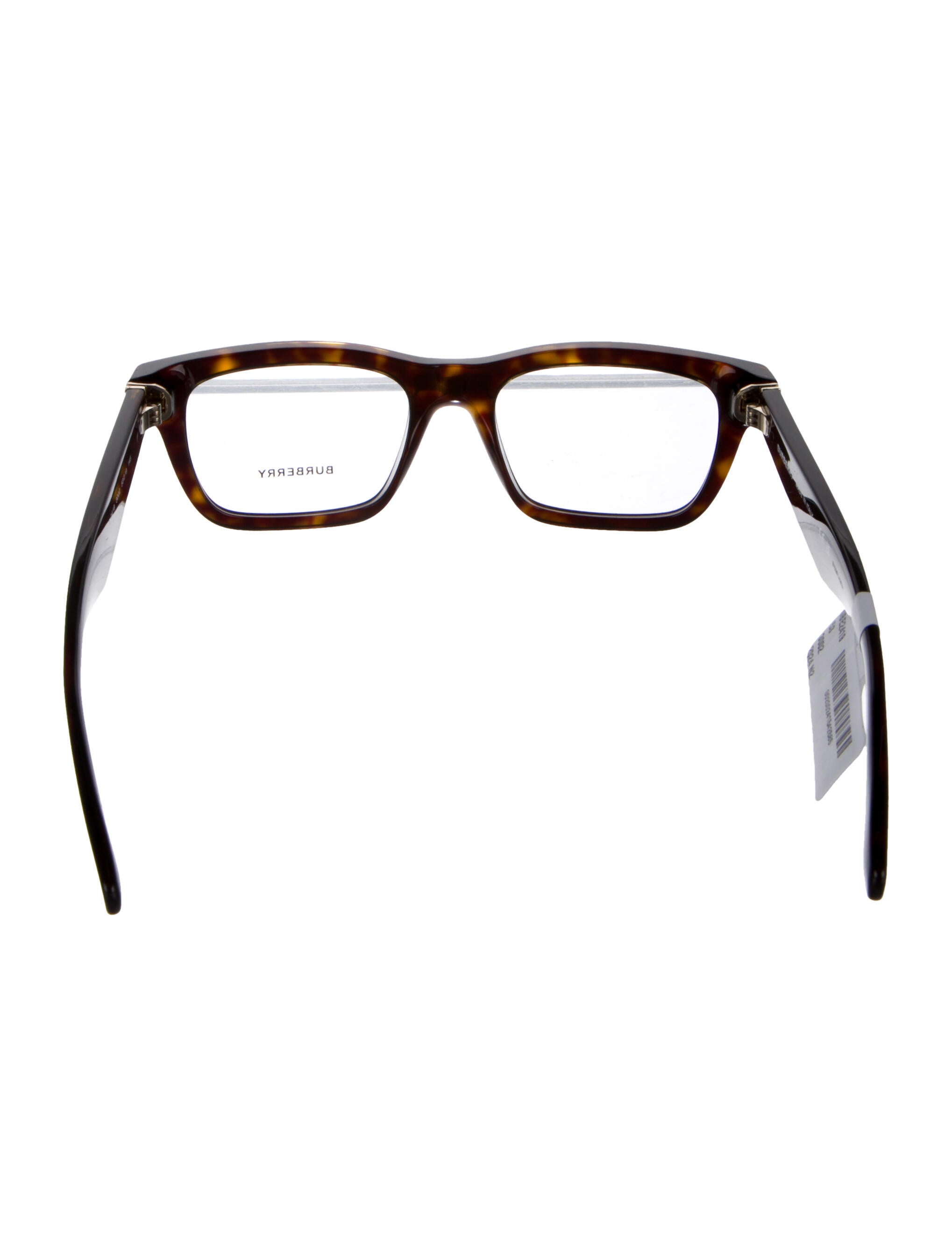 Burberry House Check Pattern Square Eyeglasses