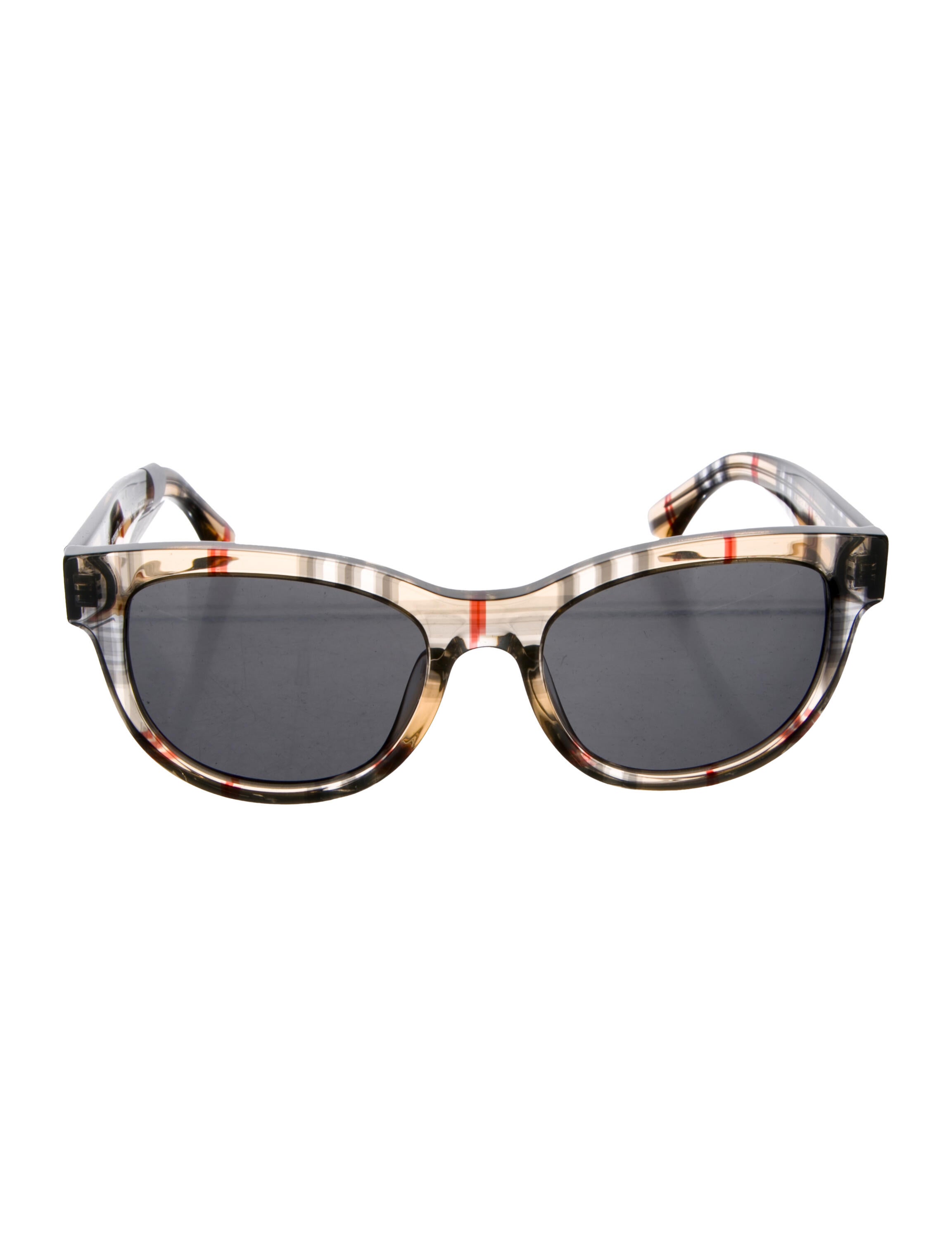 Burberry House Check Pattern Wayfarer Sunglasses