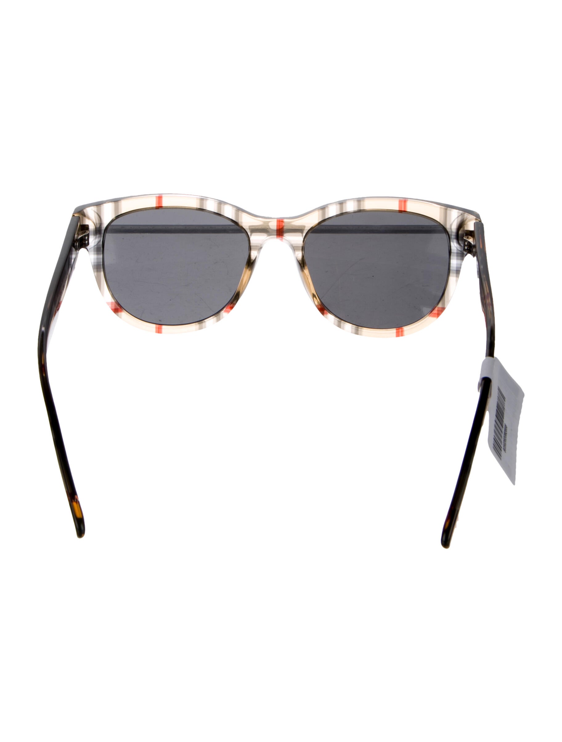 Burberry House Check Pattern Wayfarer Sunglasses
