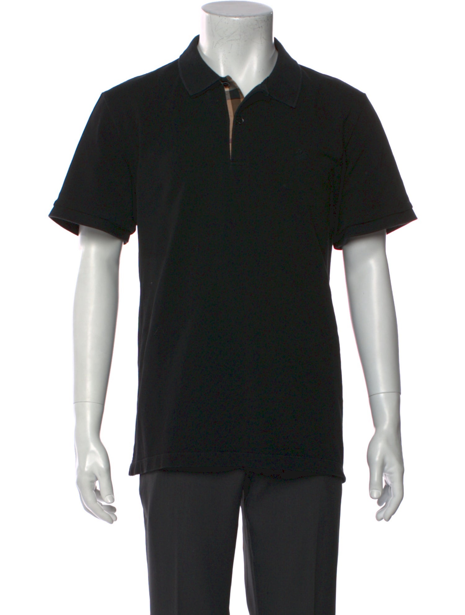 Burberry V-Neck Short Sleeve Polo Shirt