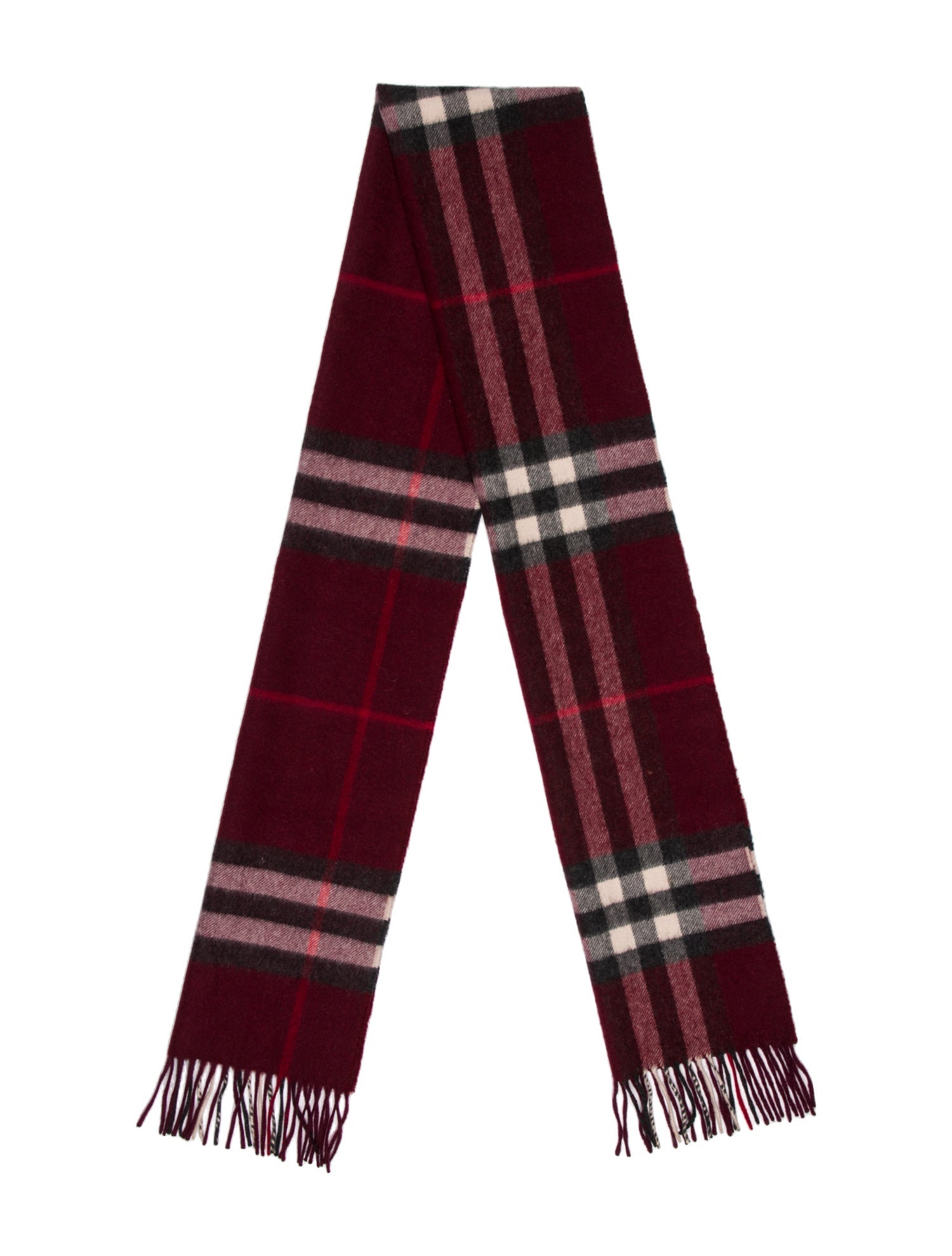Burberry Cashmere House Check Pattern Scarf