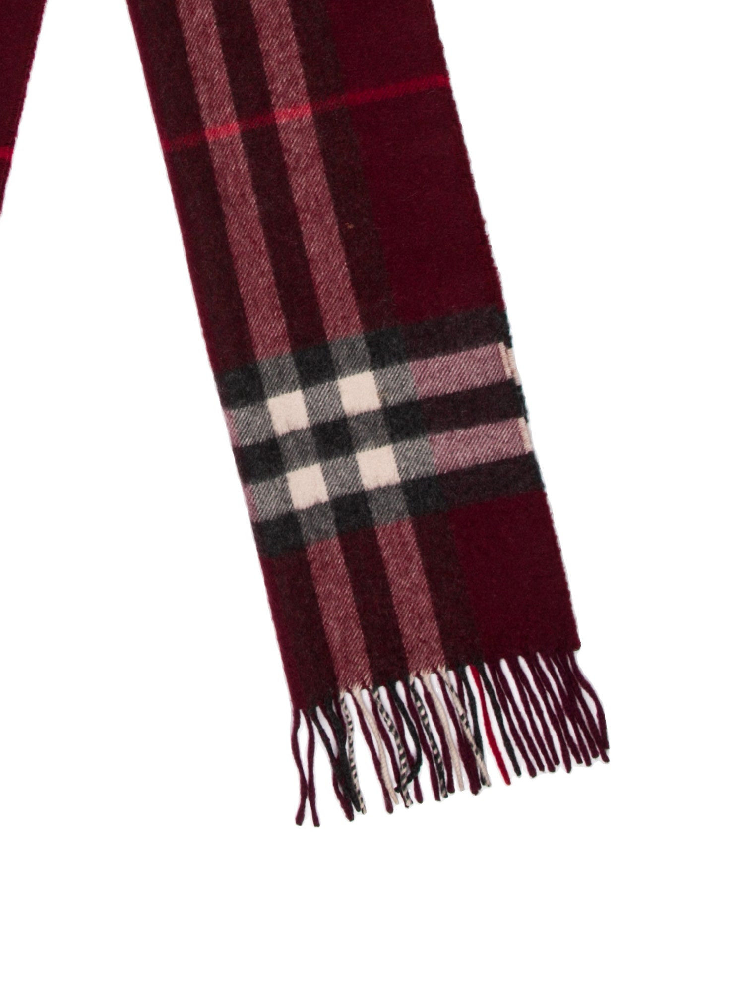 Burberry Cashmere House Check Pattern Scarf