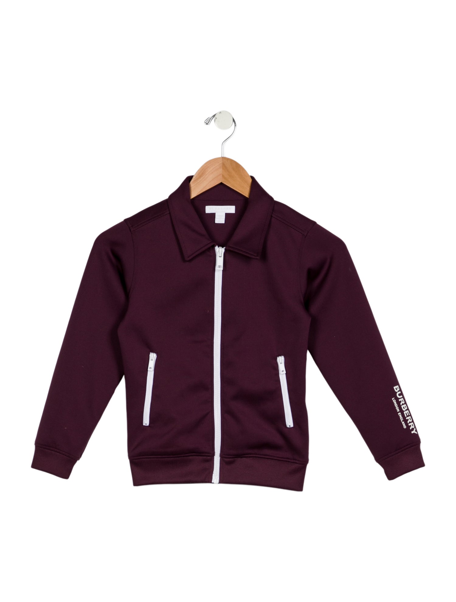 Burberry Purple casual zip up jacket with collar