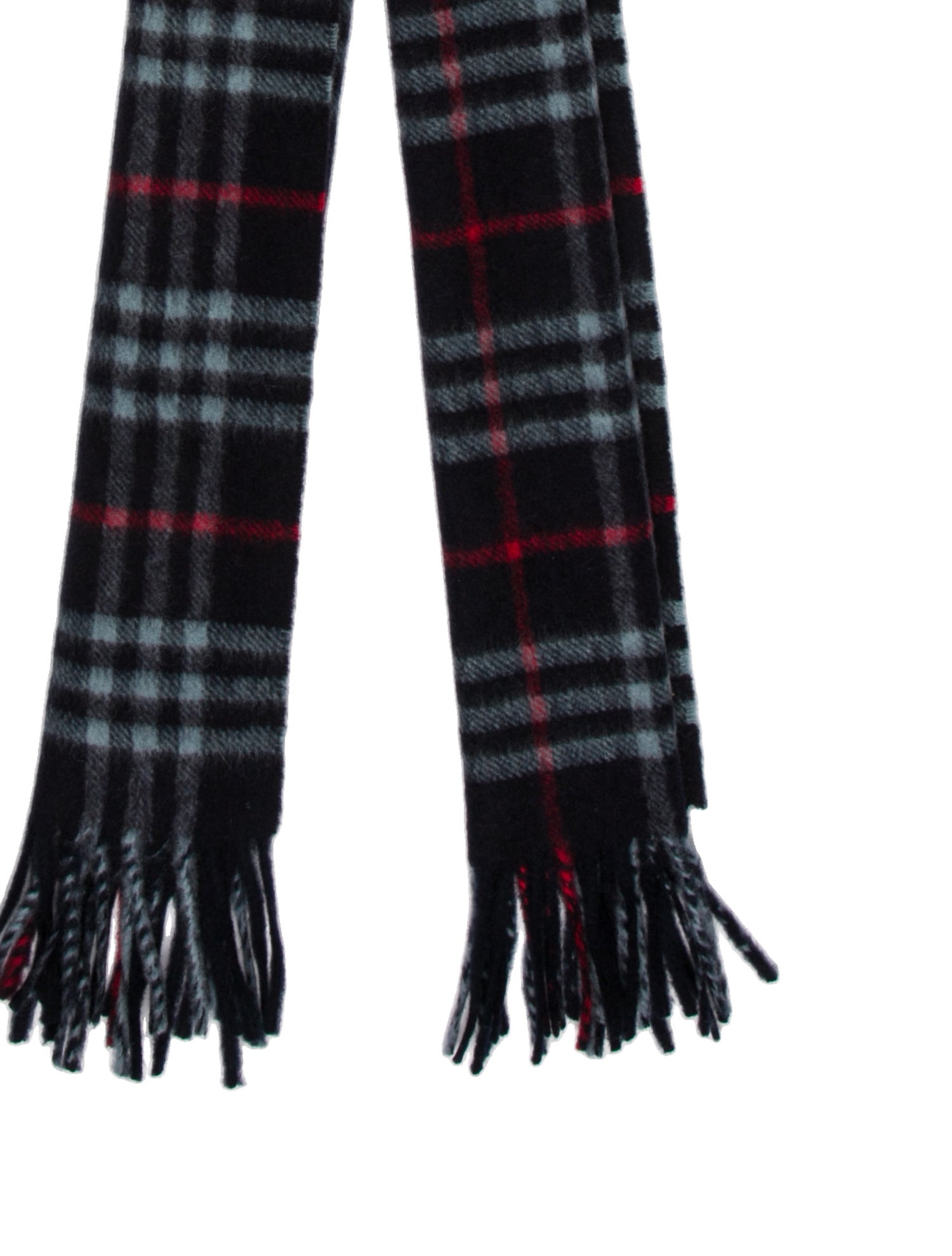 Burberry Cashmere Plaid Print Scarf