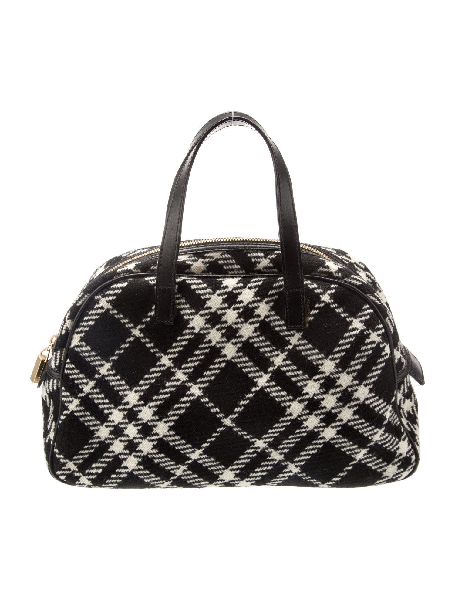 Burberry Wool Top Handle Bag