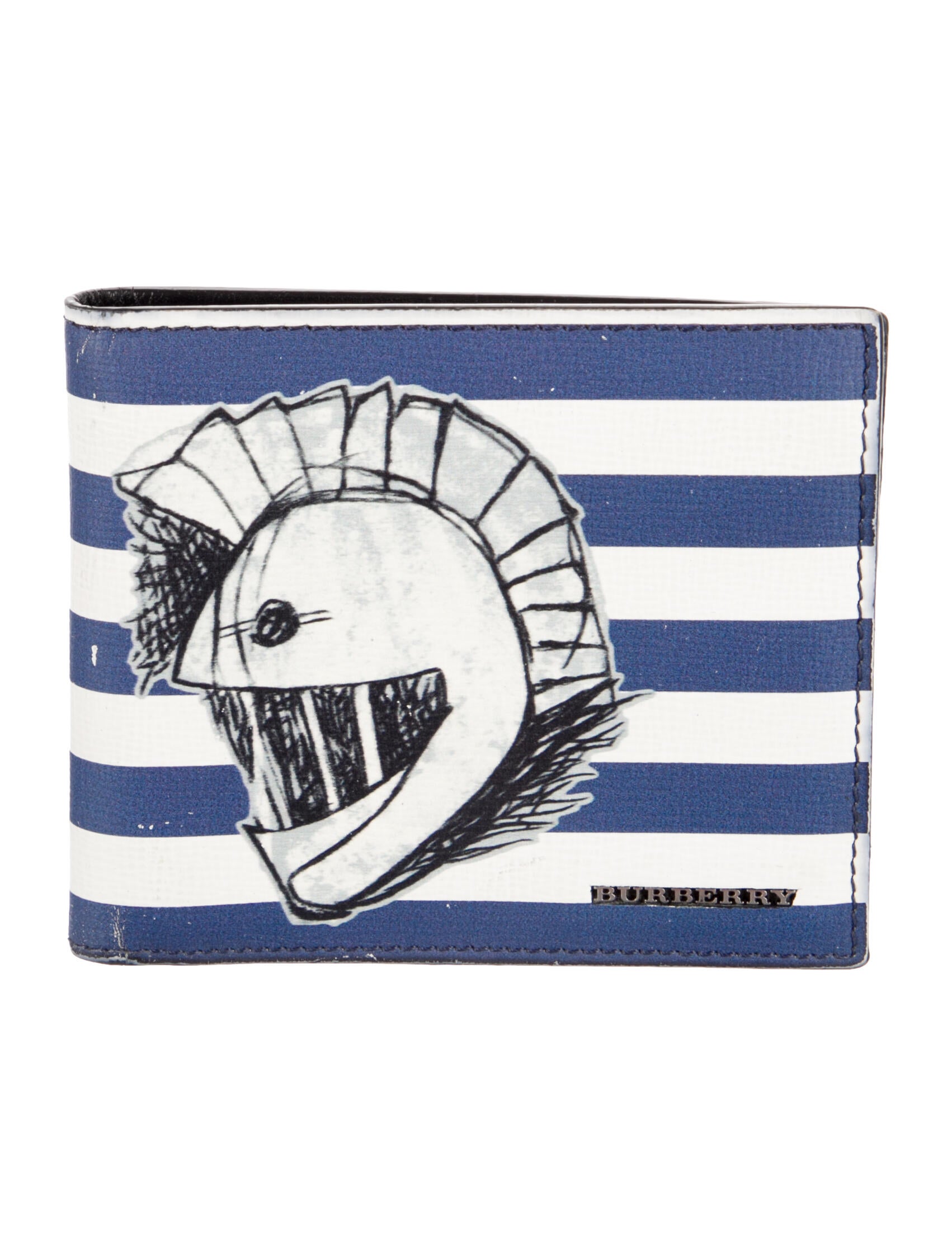 Burberry Pallas Helment Leather Bifold Wallet