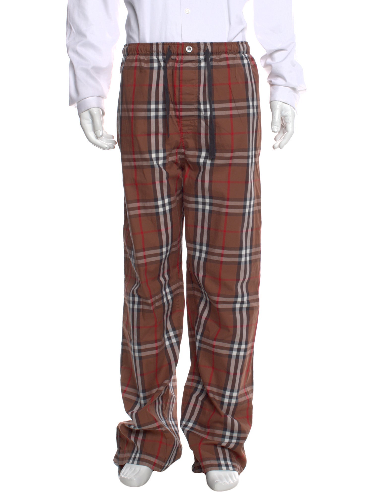 Burberry London Plaid Print Lounge Bottoms