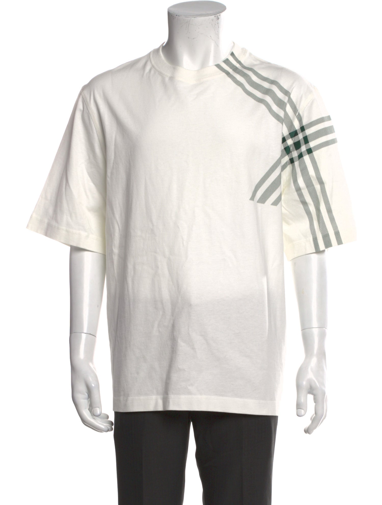 Burberry Striped Crew Neck T-Shirt