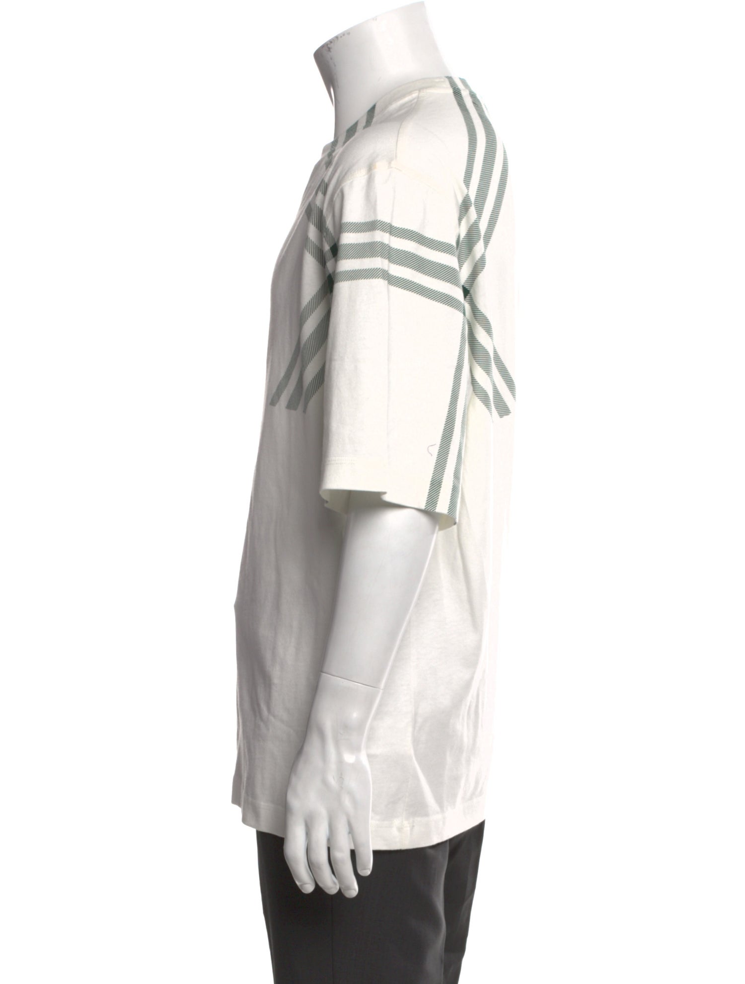 Burberry Striped Crew Neck T-Shirt