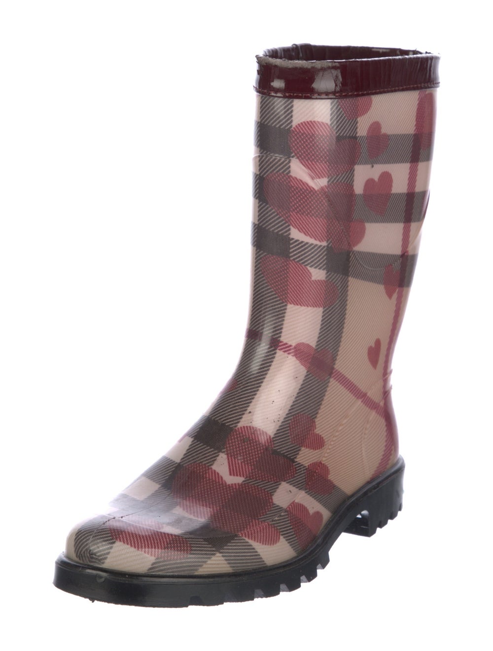 Burberry Exploded Check Pattern Rubber Rain Boots - image 2