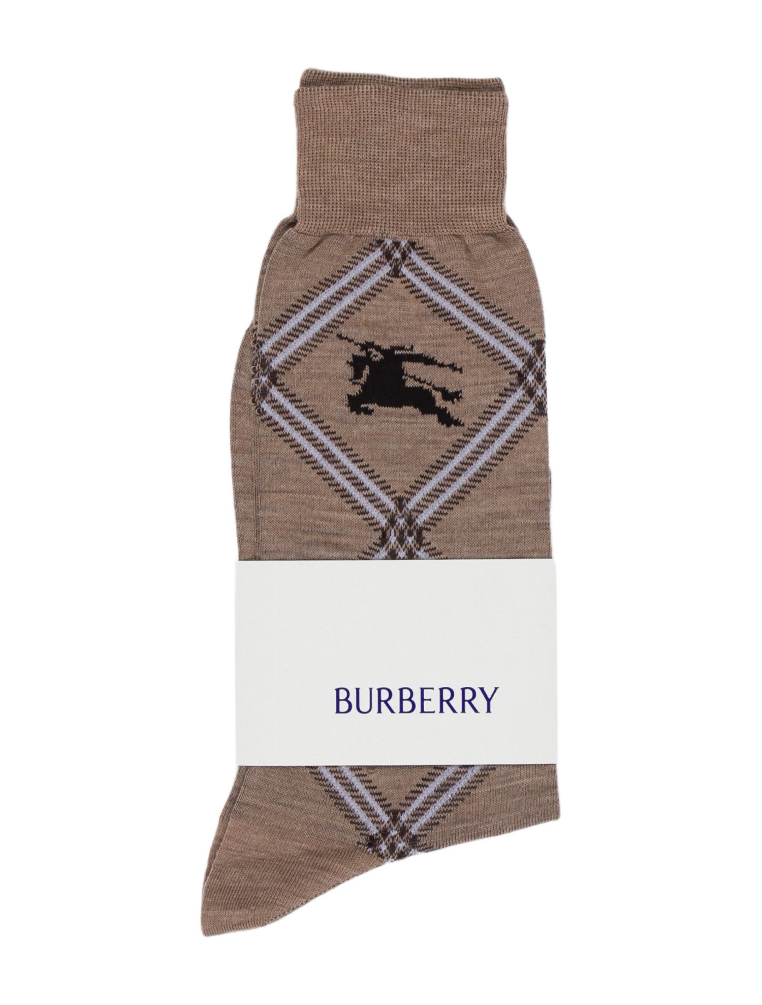 Burberry Patterned Long Socks w/Tags
