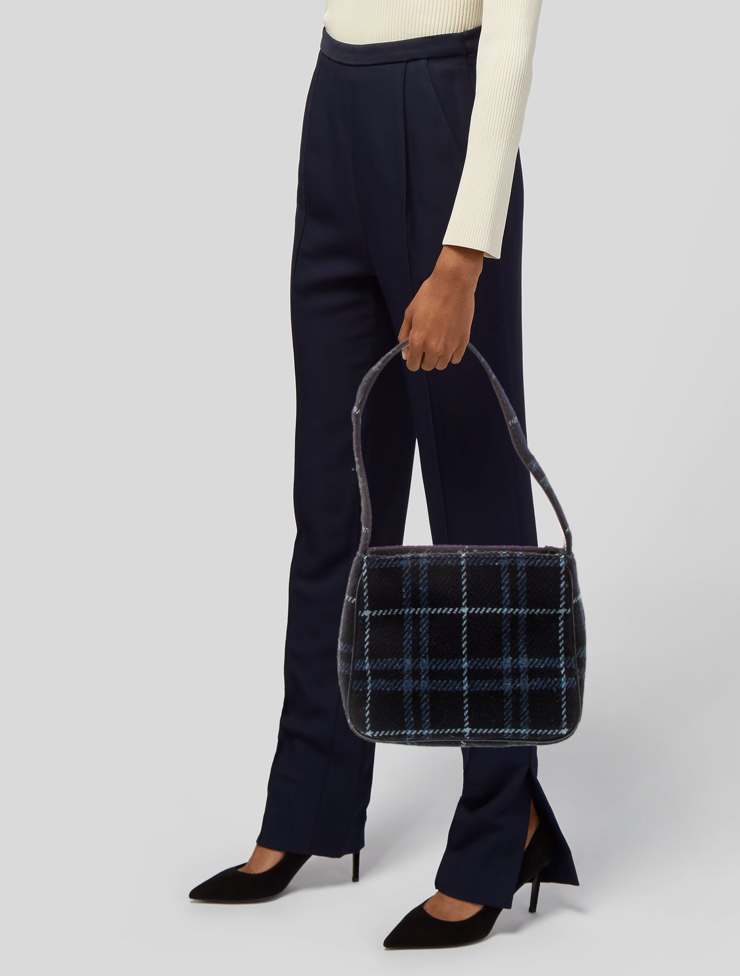 Burberry's Wool Shoulder Bag
