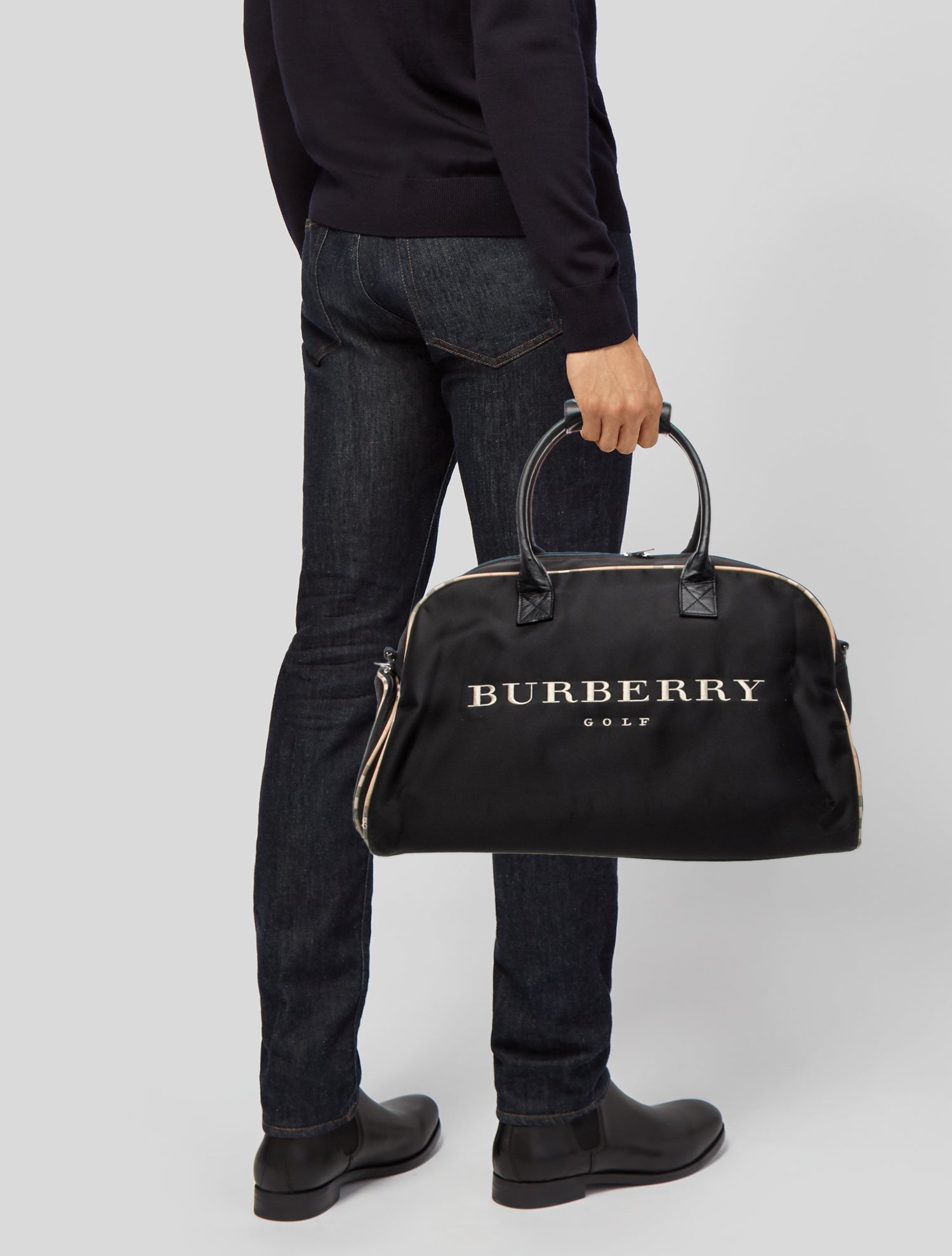 Burberry Golf Nylon Weekender Bag