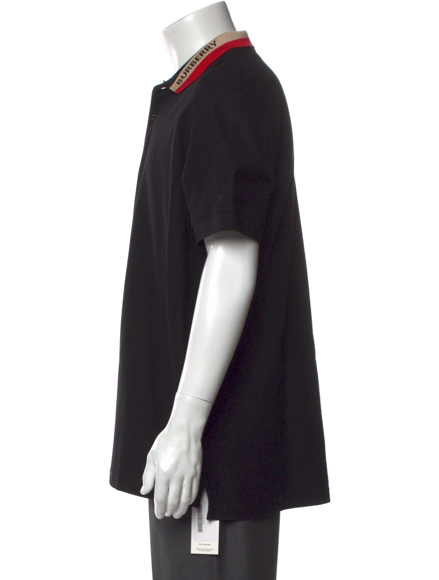 Burberry TB Monogram Crew Neck Polo Shirt