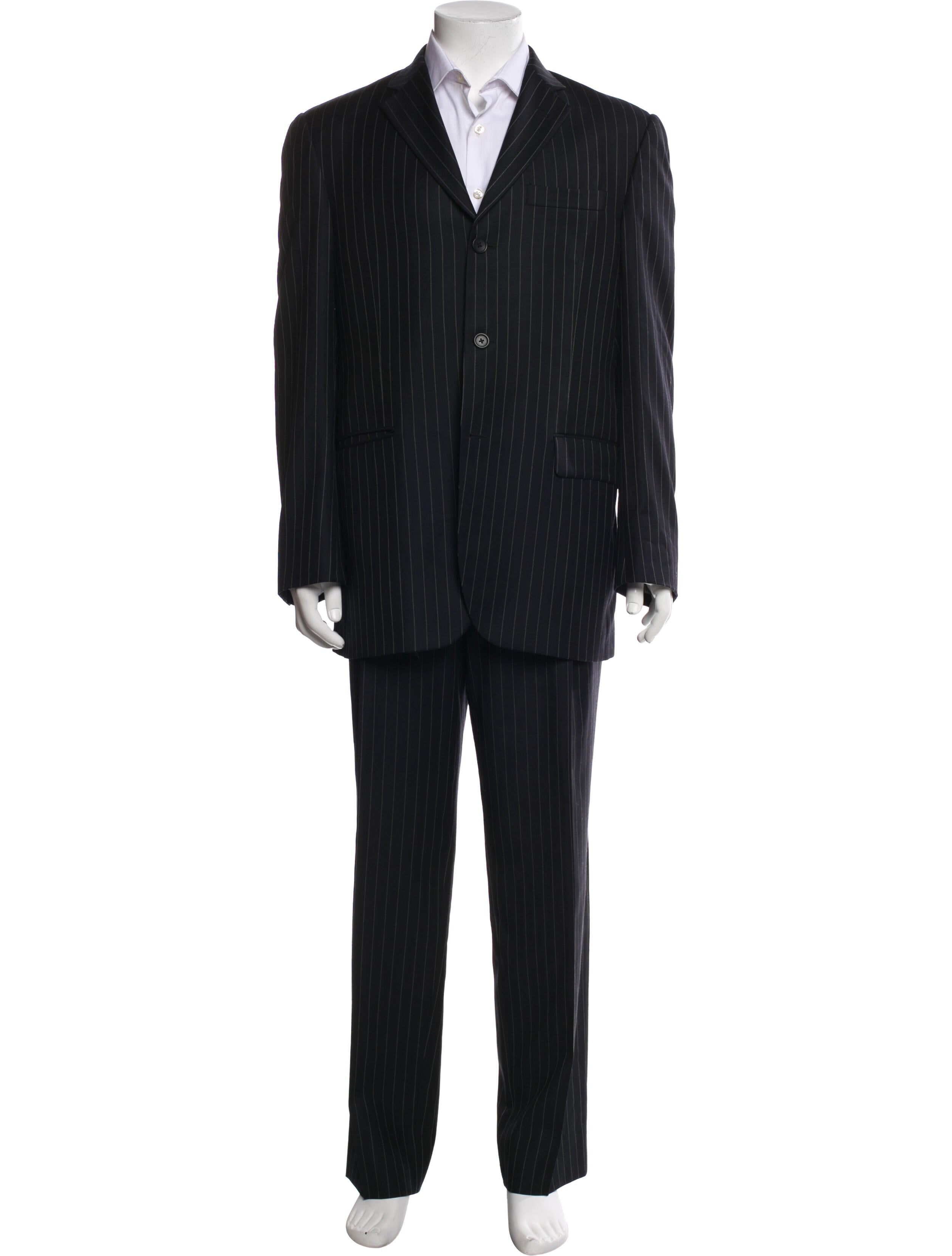 Burberry London Wool Striped Two-Piece Suit