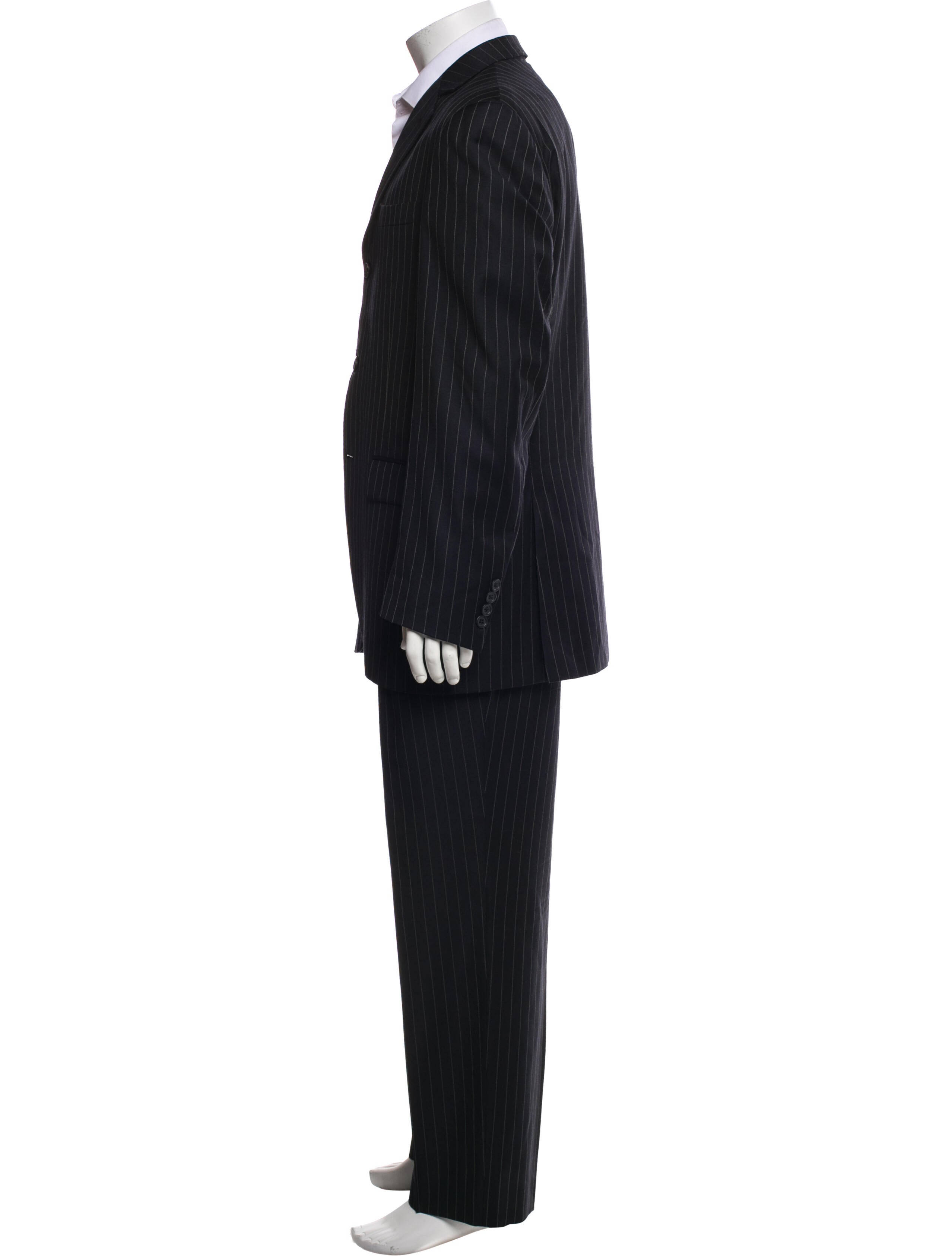 Burberry London Wool Striped Two-Piece Suit
