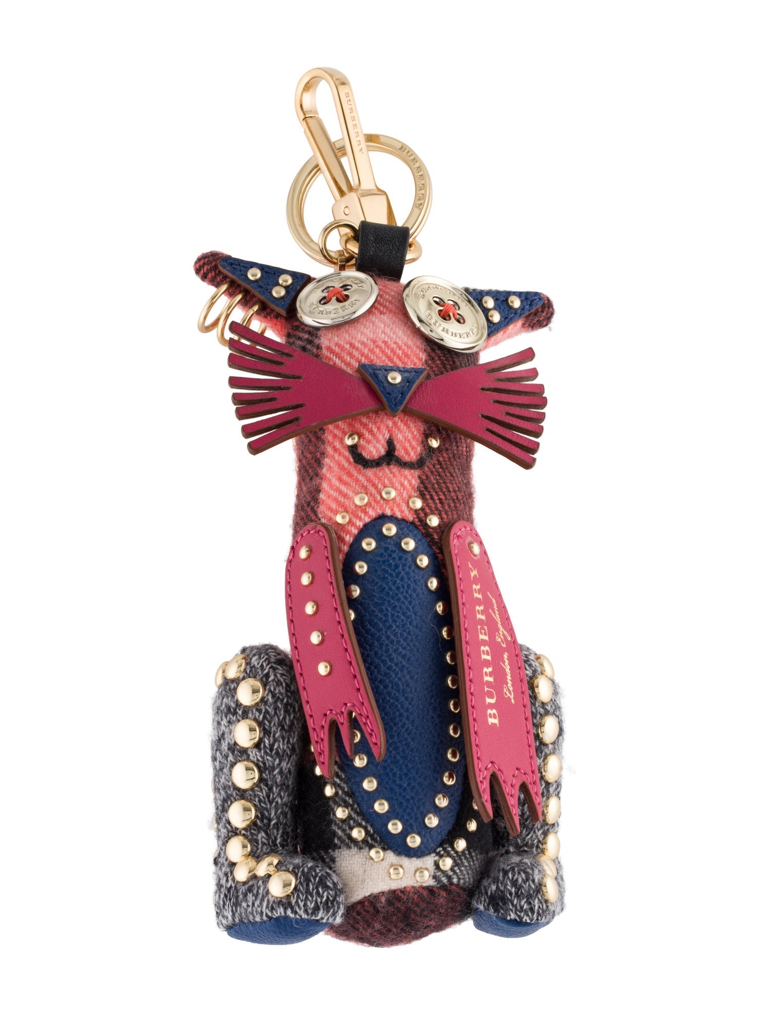Burberry Knitted Cat Keychain