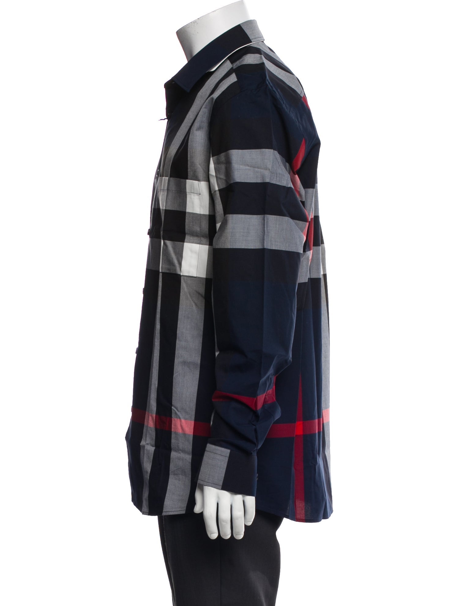 Burberry Plaid Print Long Sleeve Shirt w/ Tags