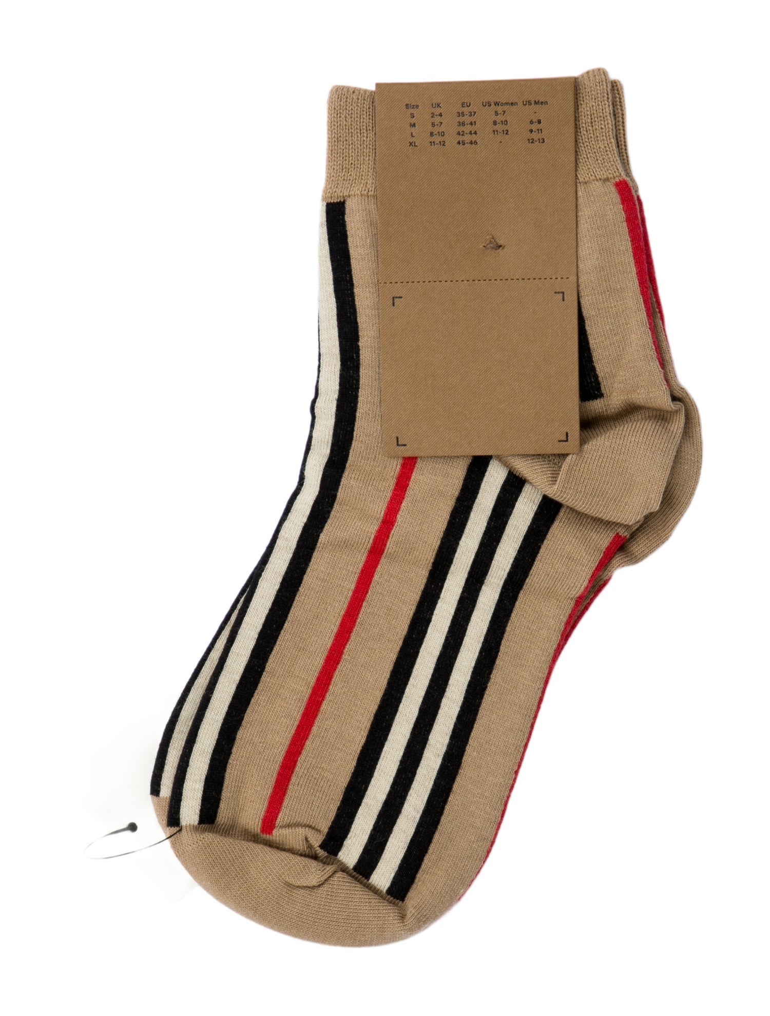 Burberry Neutral cotton patterned socks w/Tags