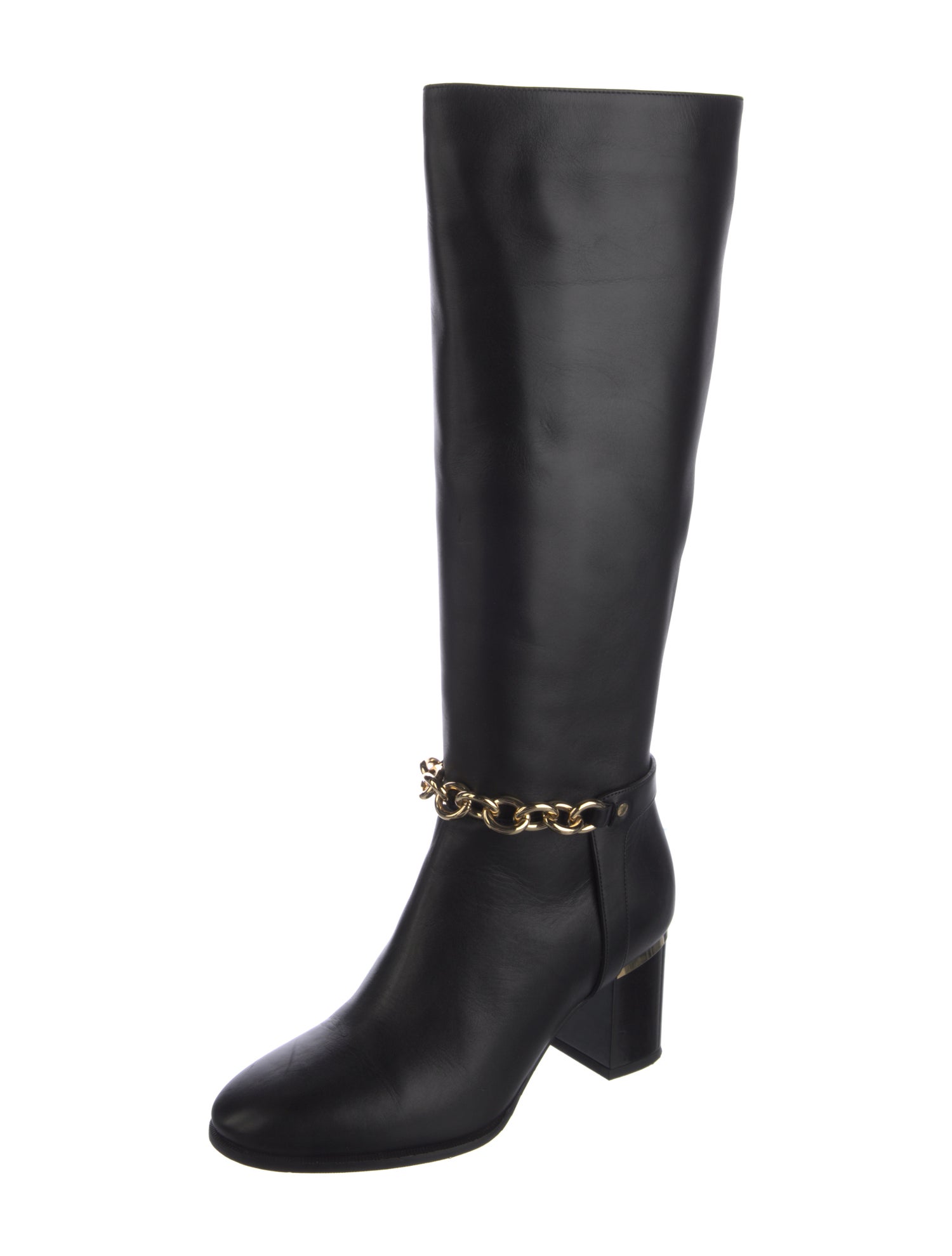 Burberry Leather Riding Boots