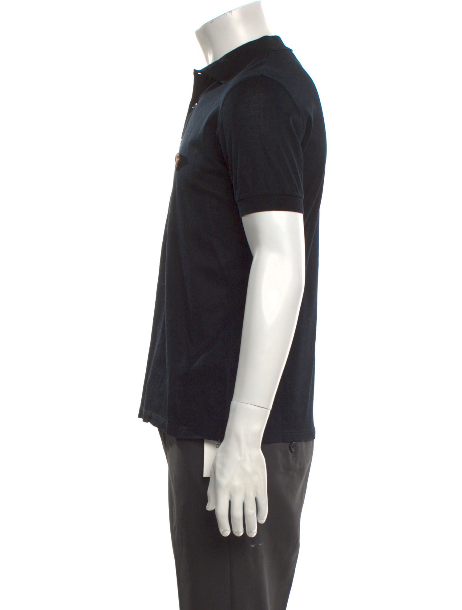 Burberry Nova Check Pattern Crew Neck Polo Shirt