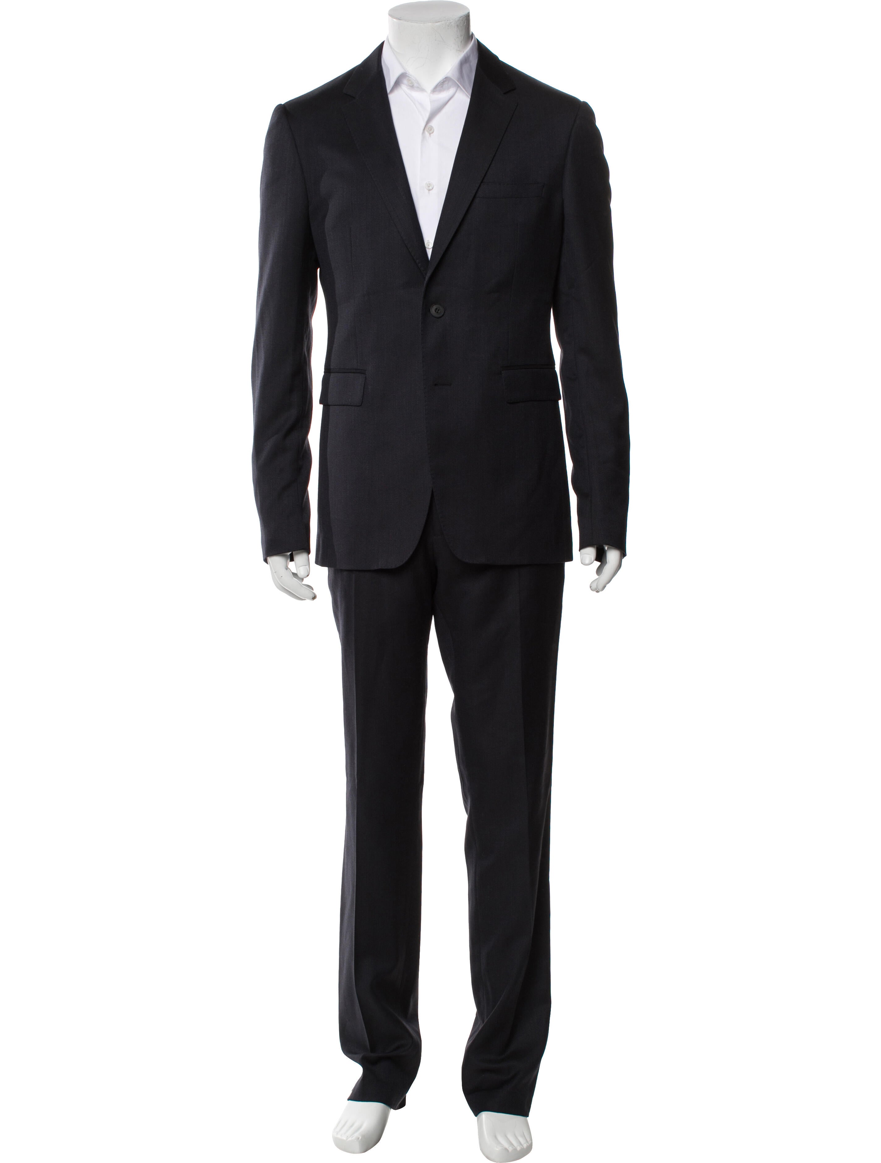 Burberry London Solid Wool Two-Piece Suit Set