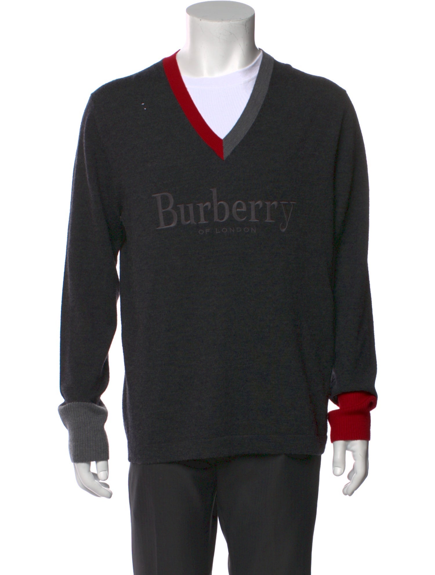 Burberry Merino Wool Graphic Print Pullover