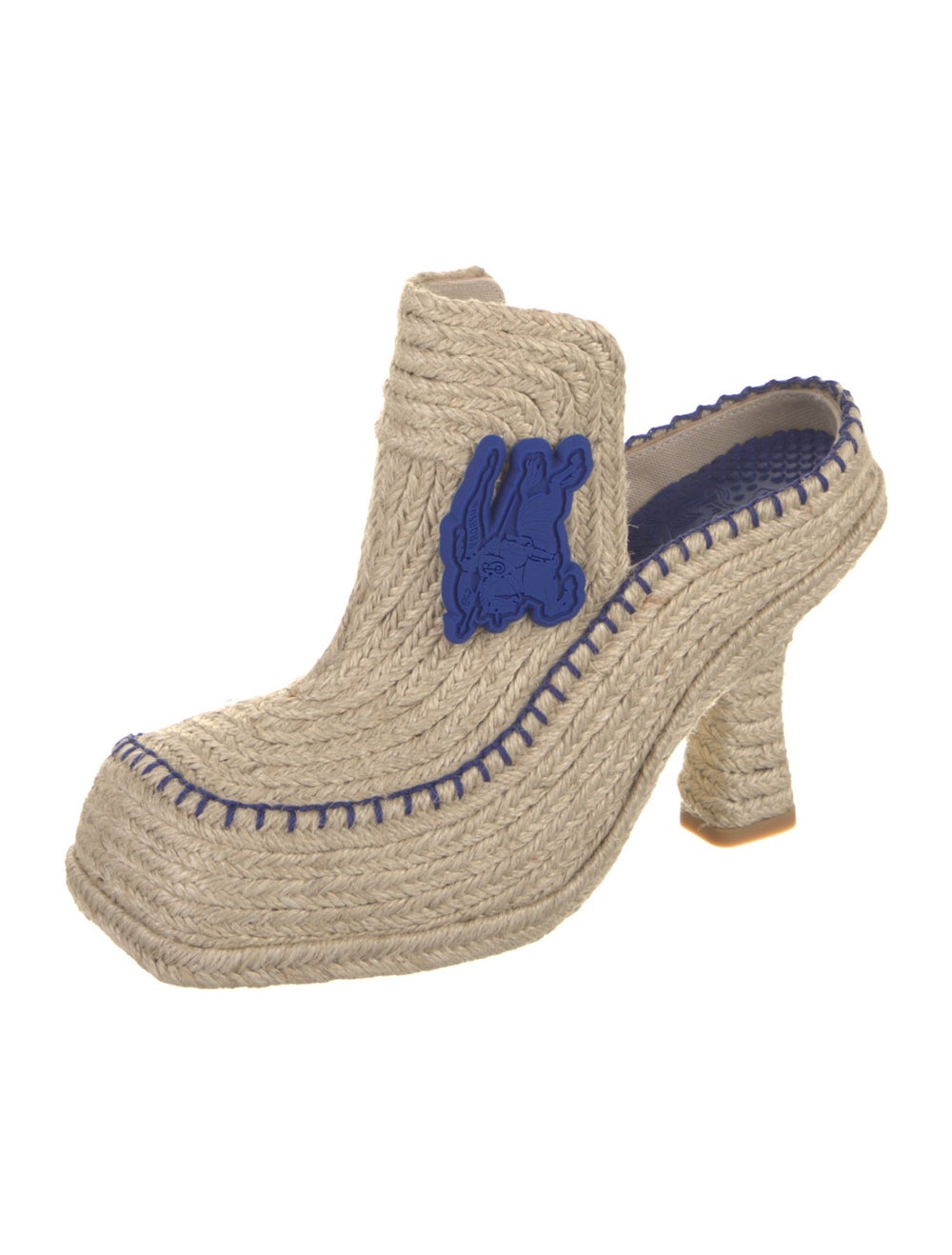 Burberry Raffia Patterned Mules - image 2
