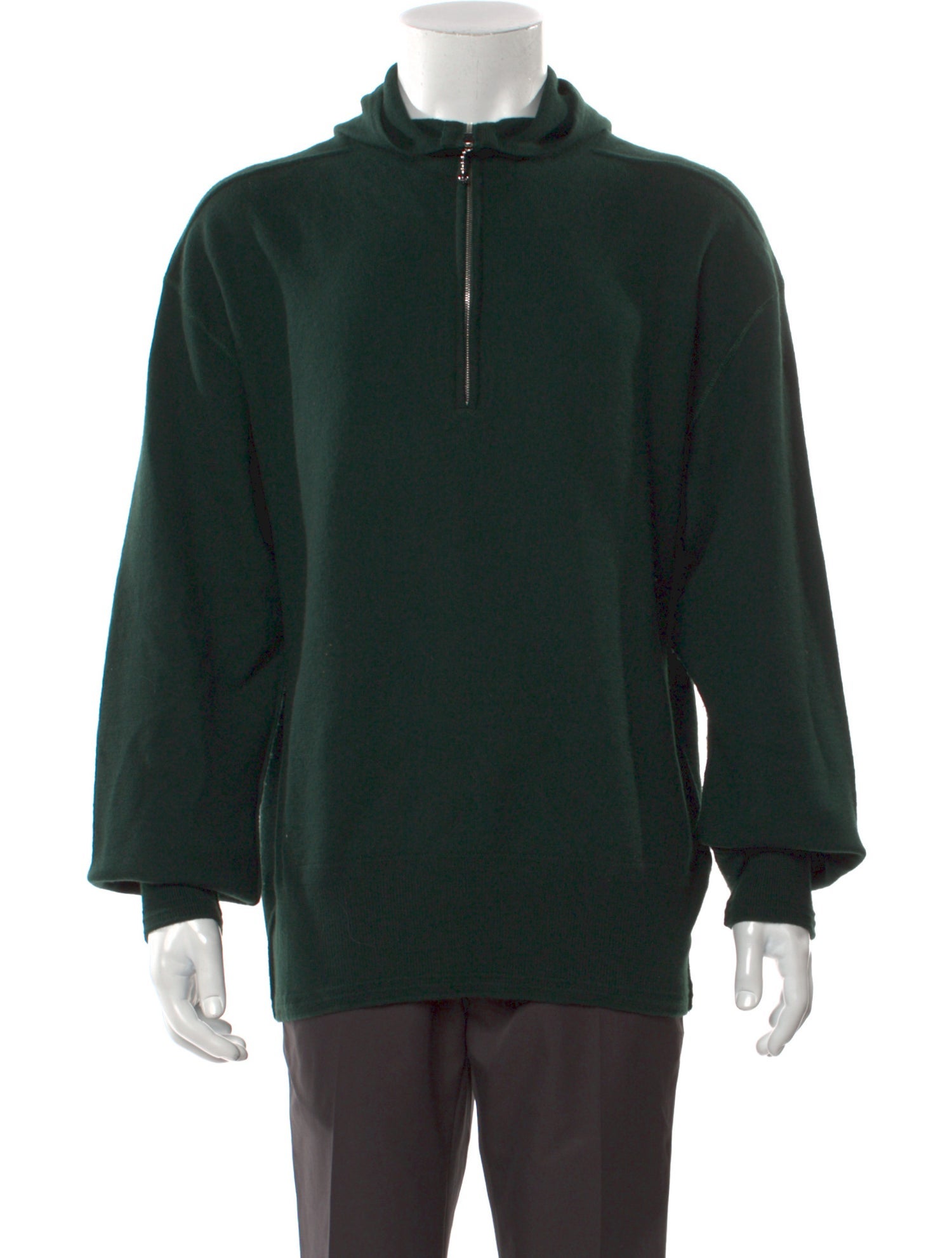 Burberry Wool Mock Neck Polo Sweater