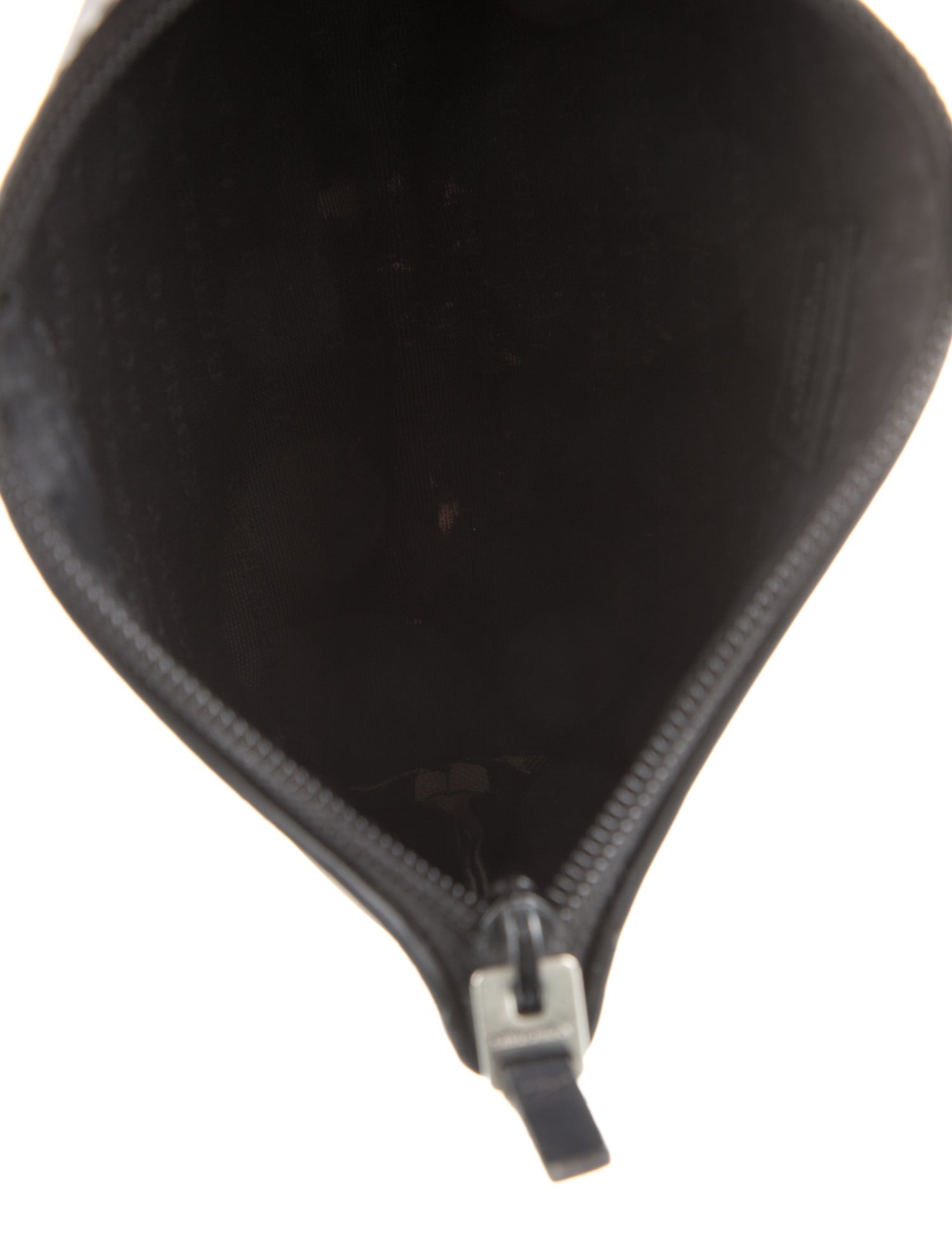 Logo Coated Canvas Cosmetic Bag