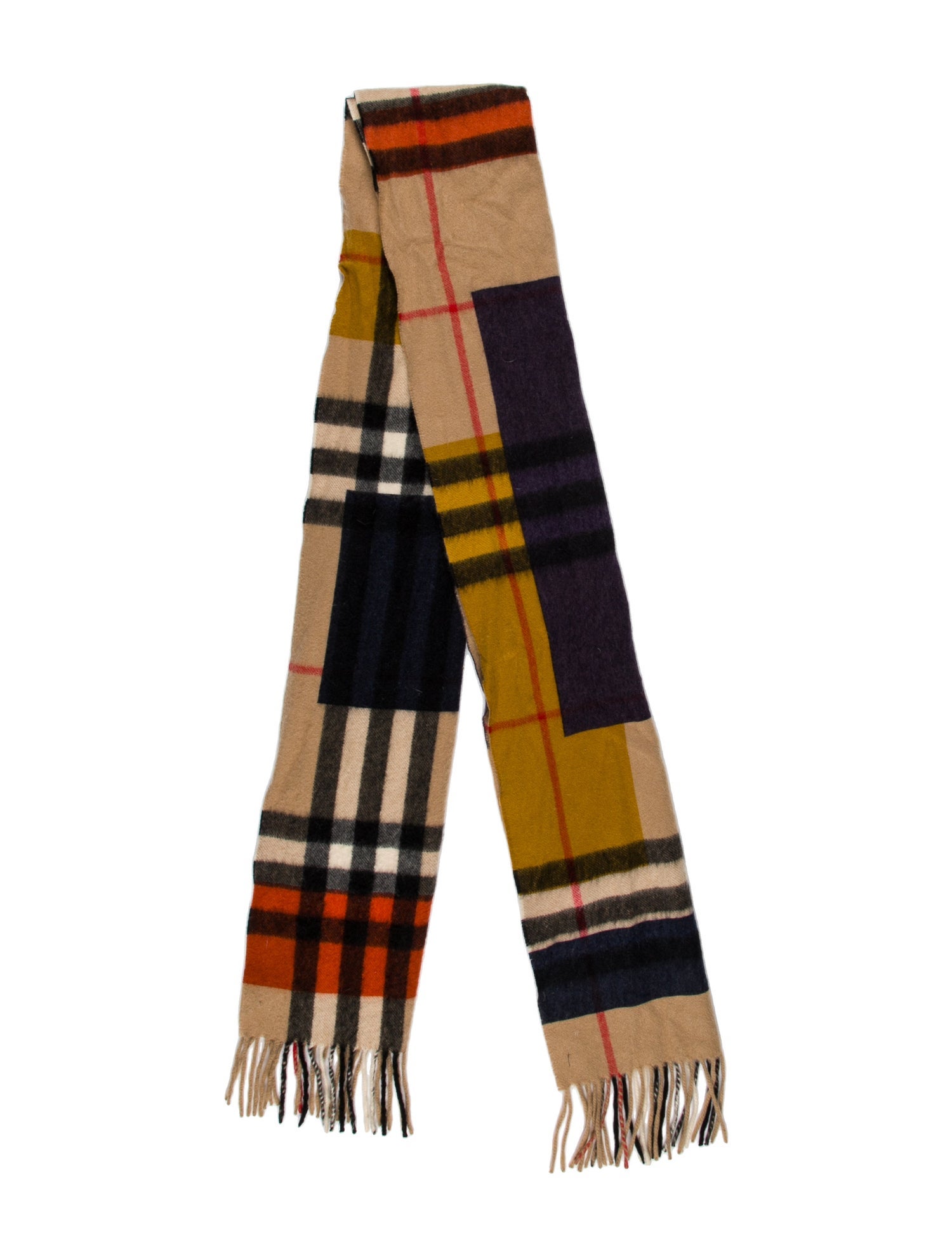 Burberry Prorsum Cashmere House Check Pattern Scarf