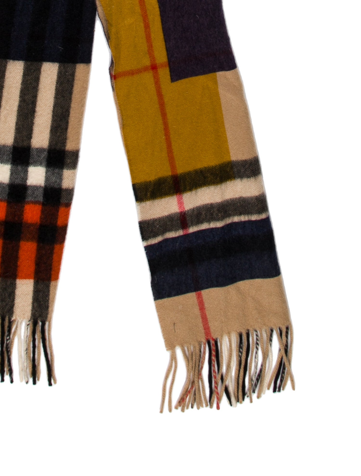 Burberry Prorsum Cashmere House Check Pattern Scarf
