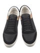 Burberry Exploded Check Pattern Leather Sneakers