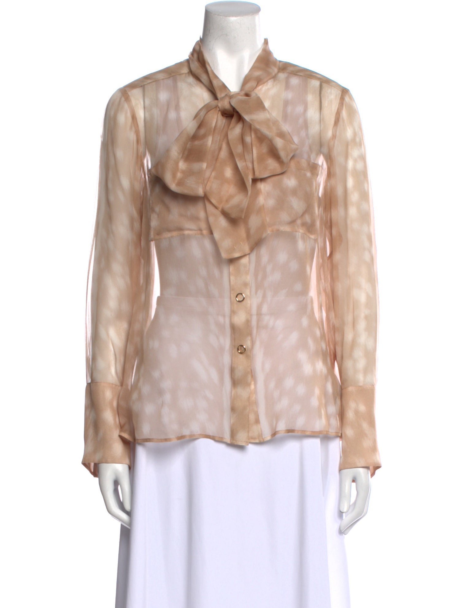 Burberry Silk Long Sleeve Blouse w/ Tags