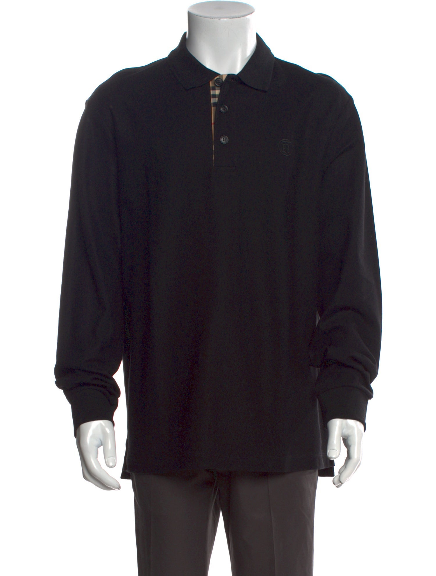 Burberry Collar Long Sleeve Polo Shirt w/ Tags