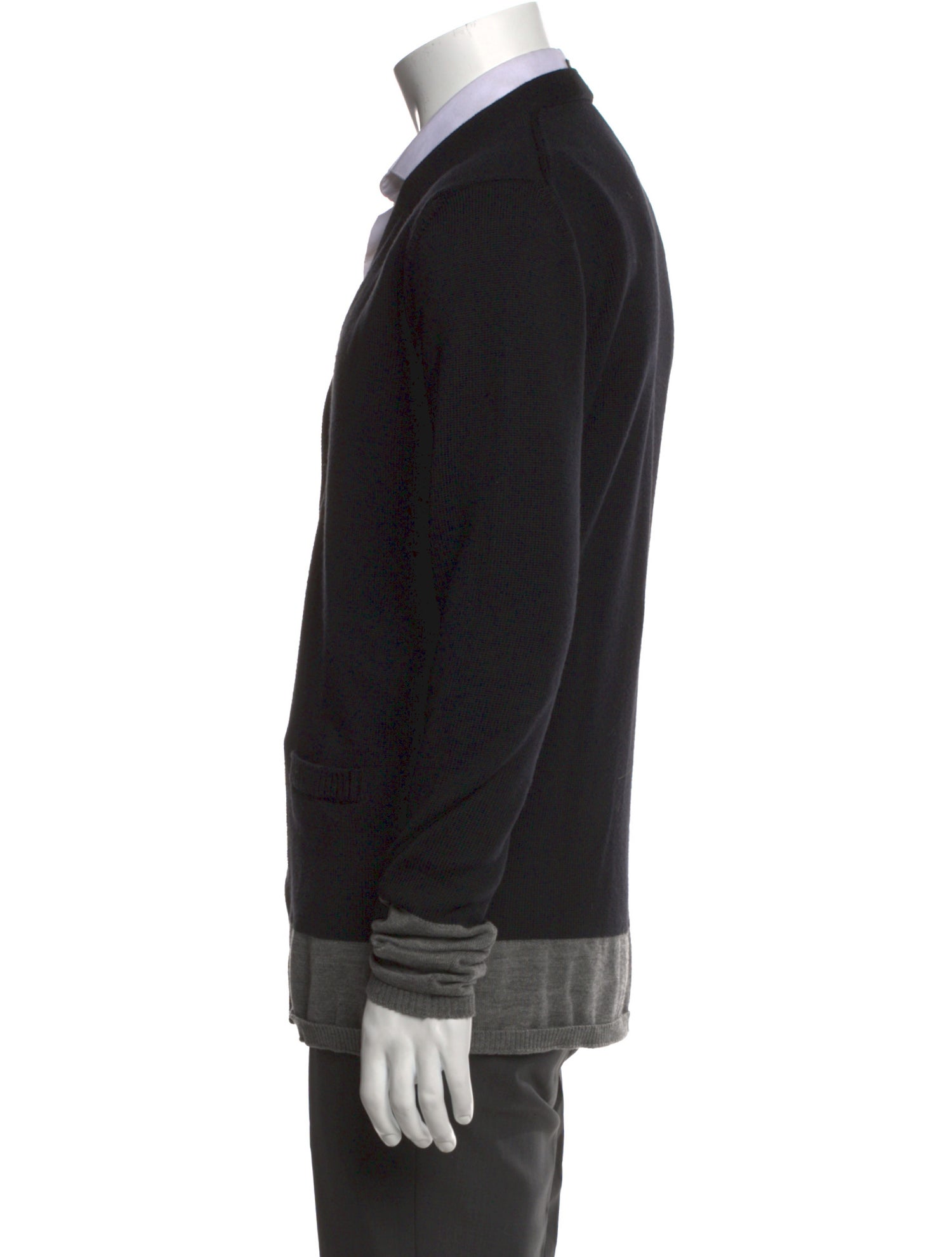 Burberry Virgin Wool V-Neck Cardigan