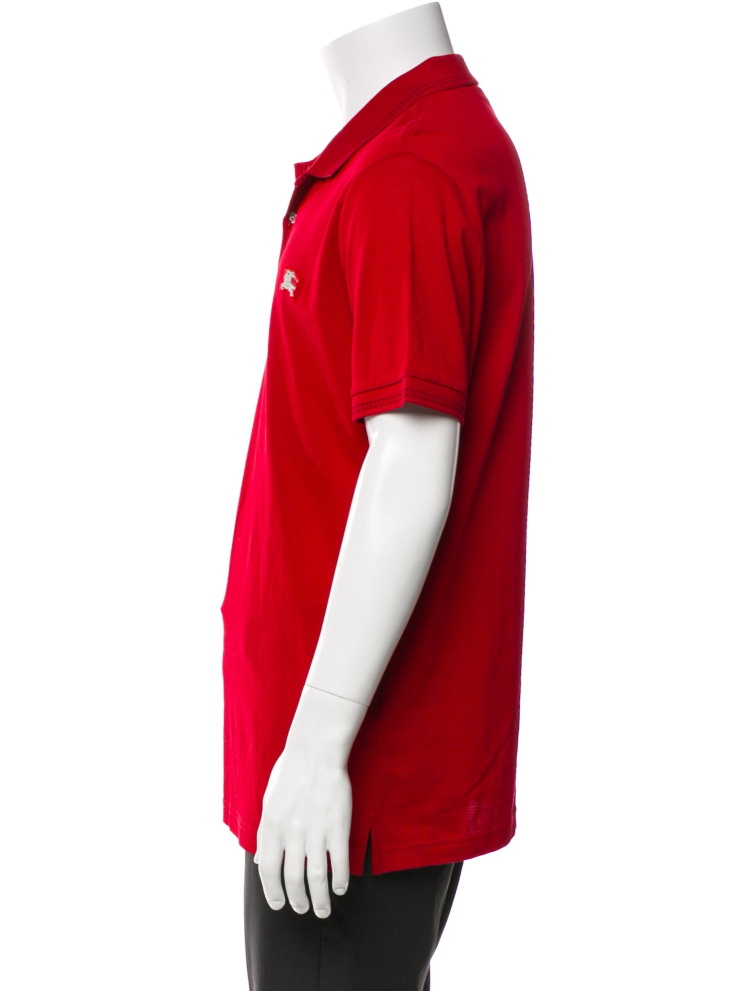 Burberry V-Neck Short Sleeve Polo Shirt