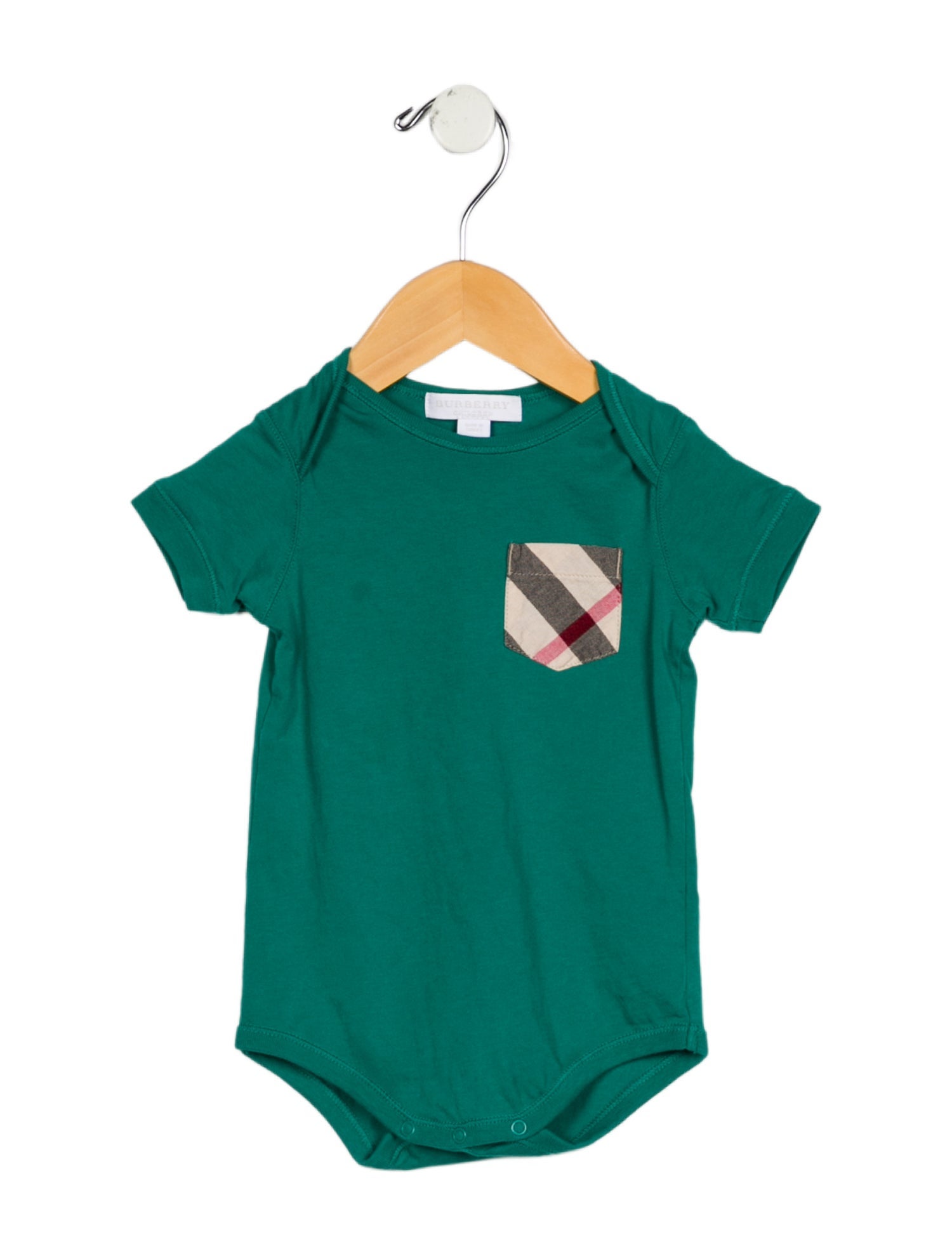 Burberry Cotton Green and neutral patterned one piece