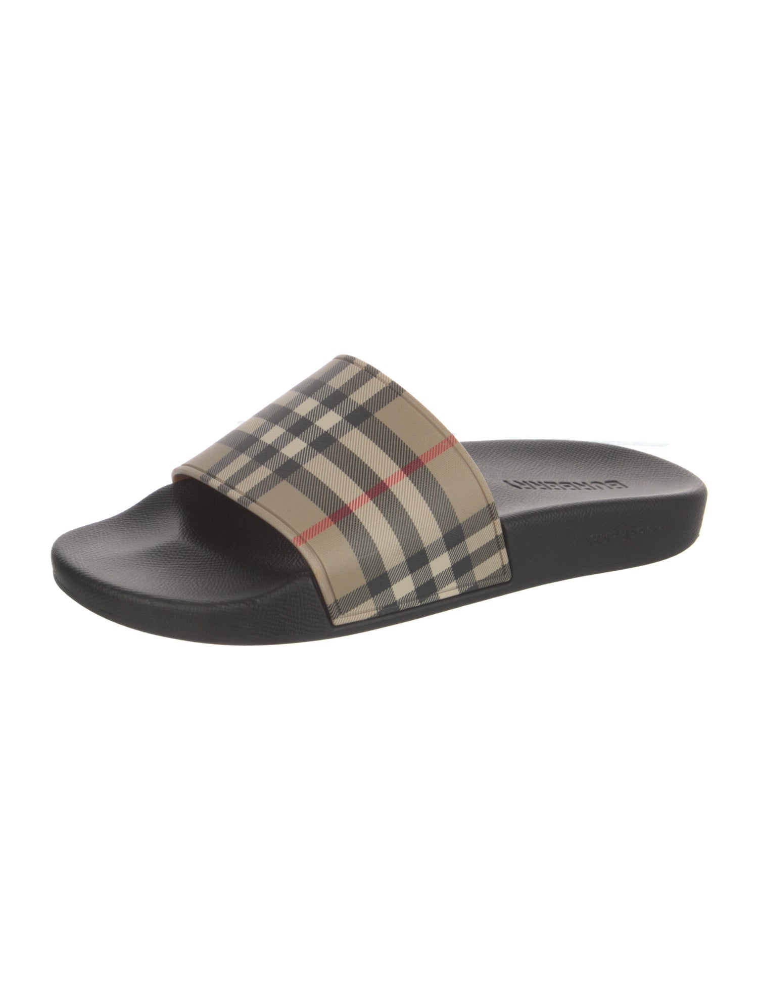 Burberry House Check Pattern Rubber Slides