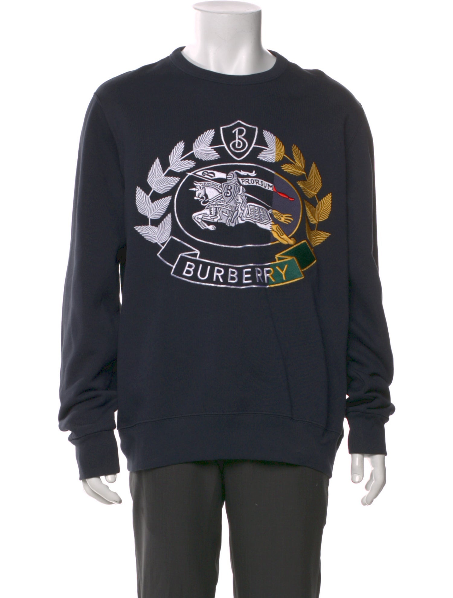 Burberry Graphic Print Crew Neck Pullover