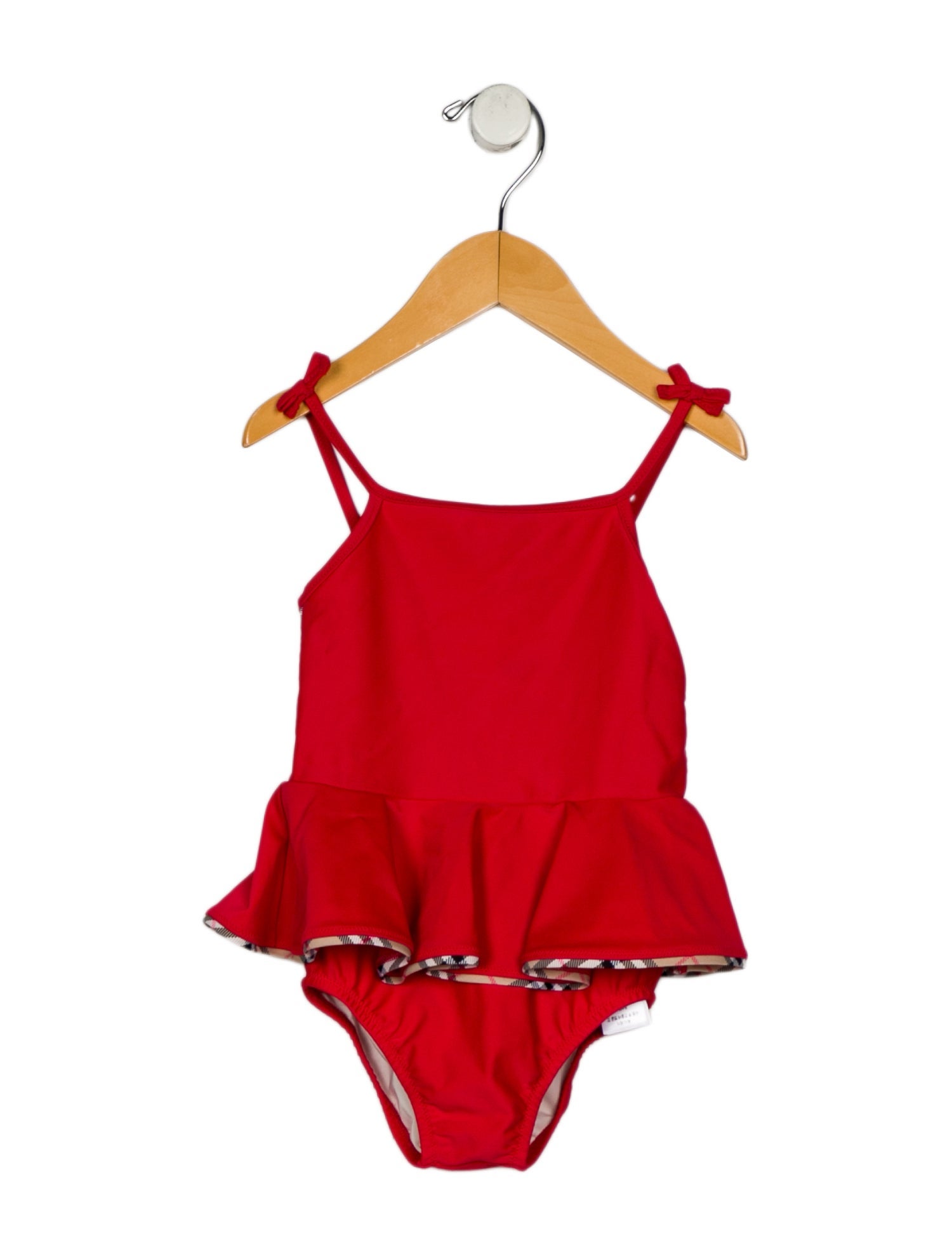 Burberry Infant Girls' Ruffle One Piece Bathing Suit