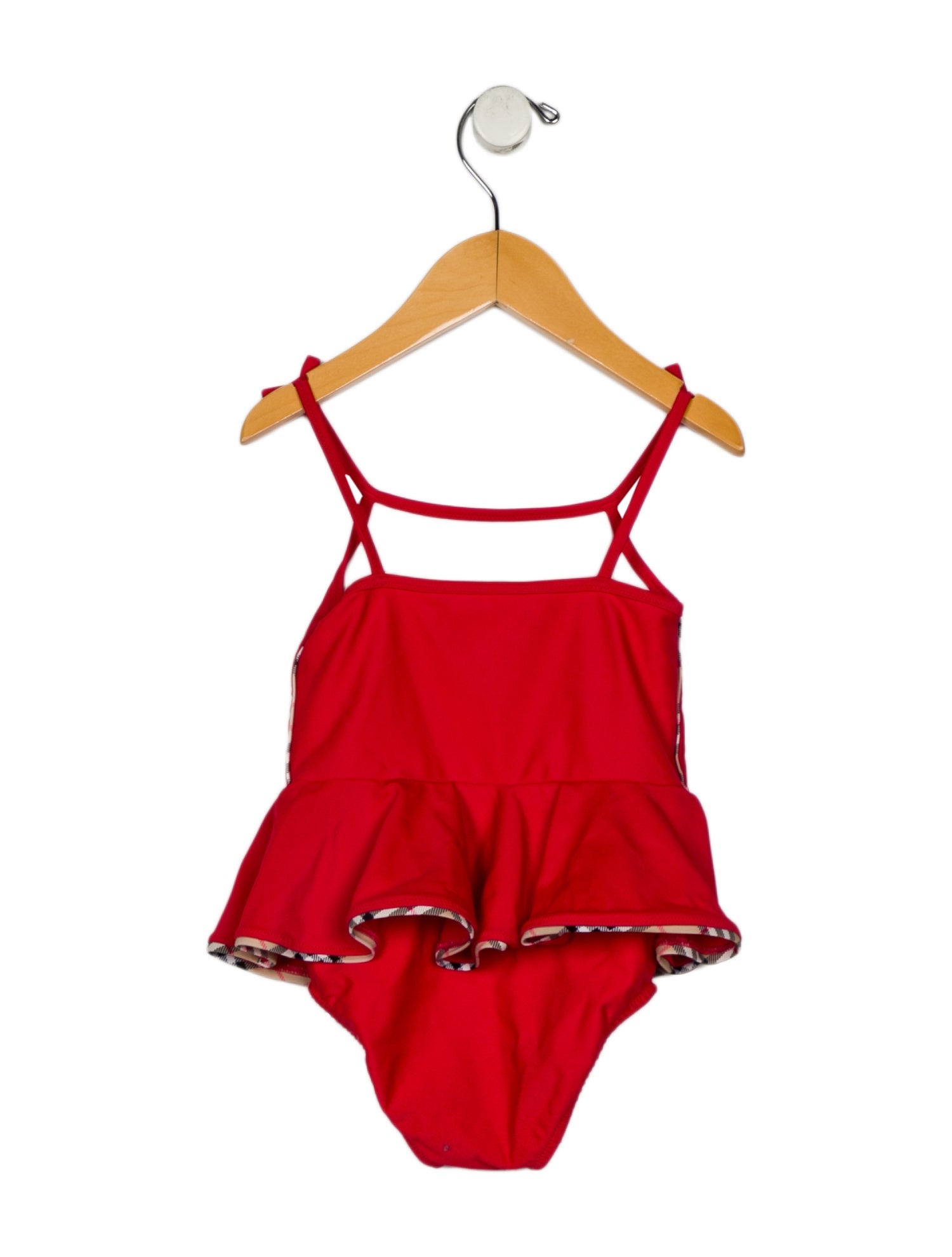 Burberry Infant Girls' Ruffle One Piece Bathing Suit