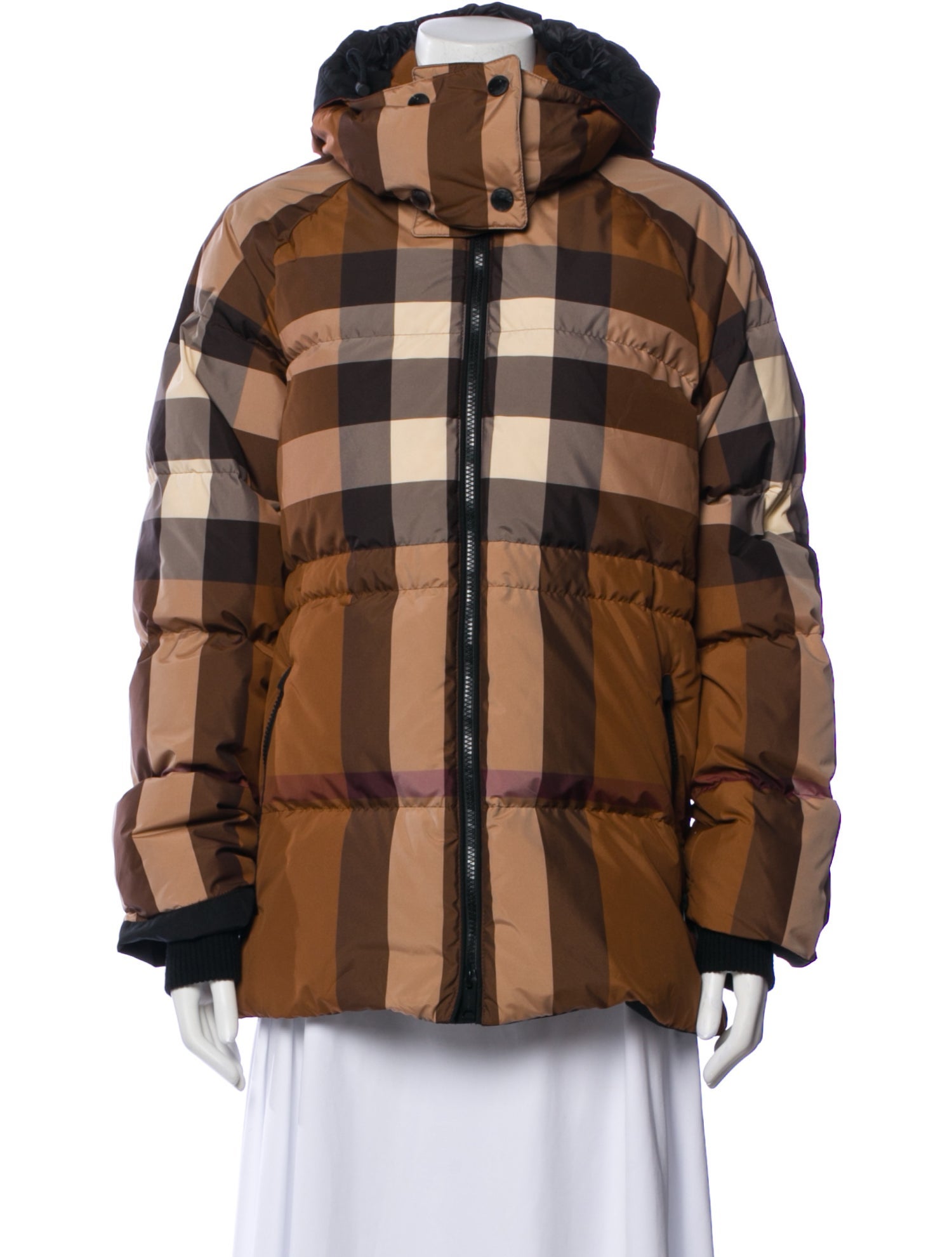 Burberry Plaid Print Utility Jacket w/ Tags