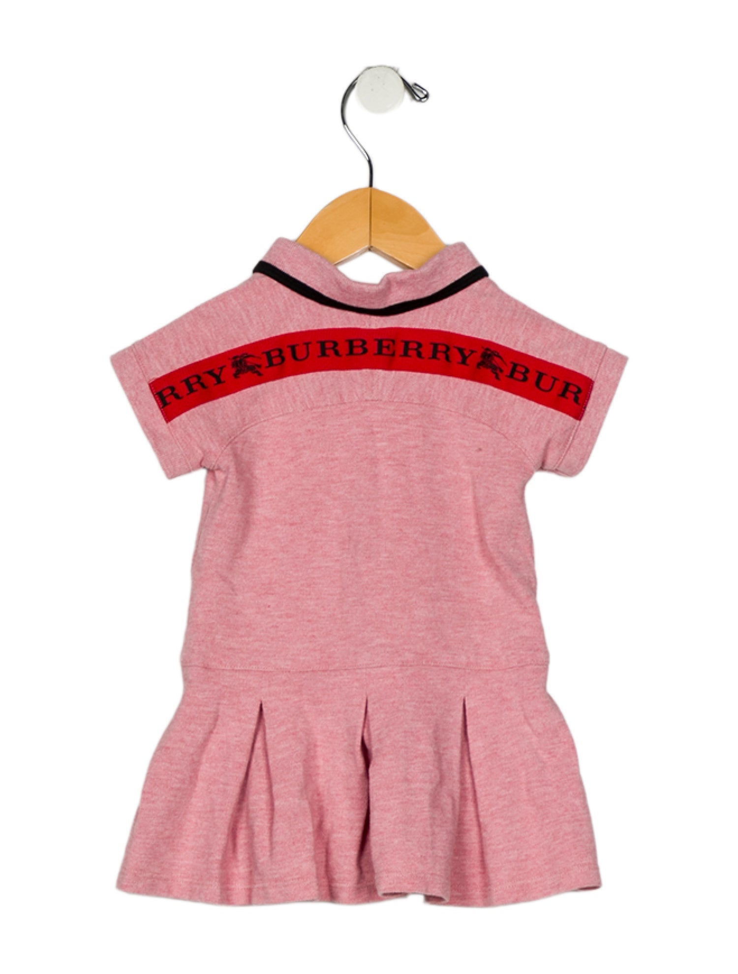 Burberry Cotton pink short sleeve dress
