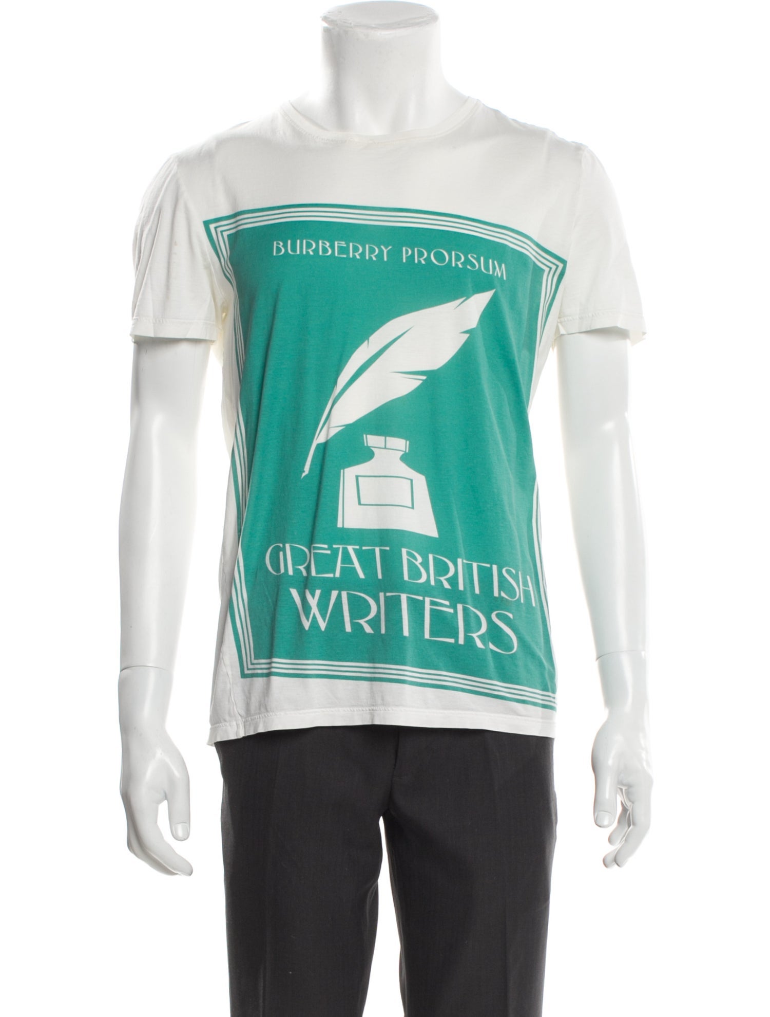 Burberry Prorsum Graphic Print Crew Neck T-Shirt