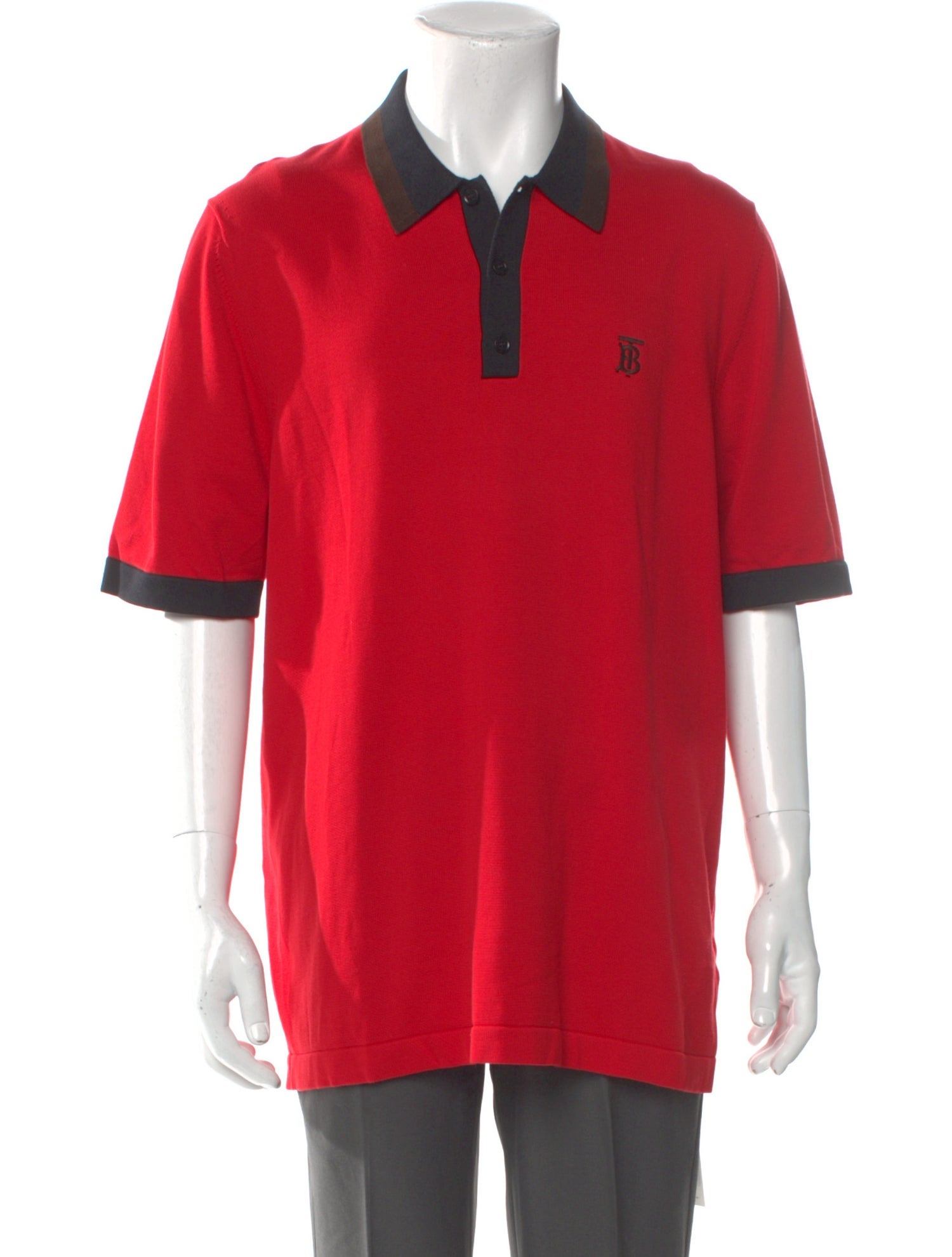 Burberry TB Monogram Collar Polo Shirt