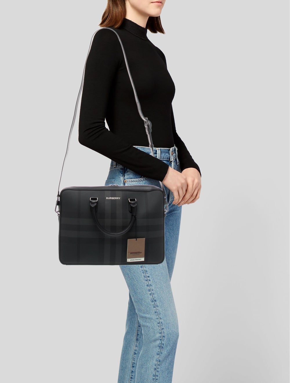 Burberry Exploded Check Briefcase - image 2